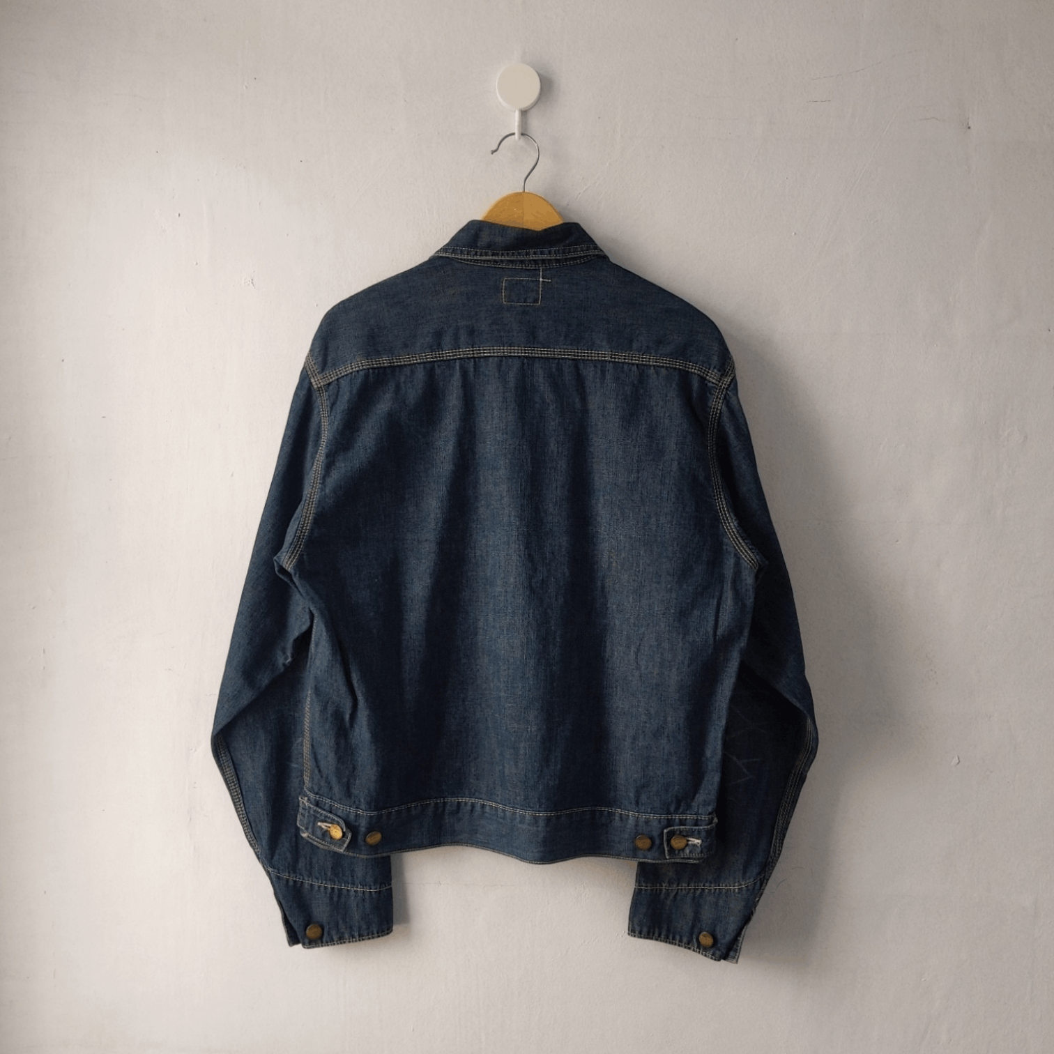Japanese Brand × Oshkosh Sunfaded Oshkosh Classic Vintage Line 90s Denim Jacket Size US L / EU 52-54 / 3 - 3 Thumbnail