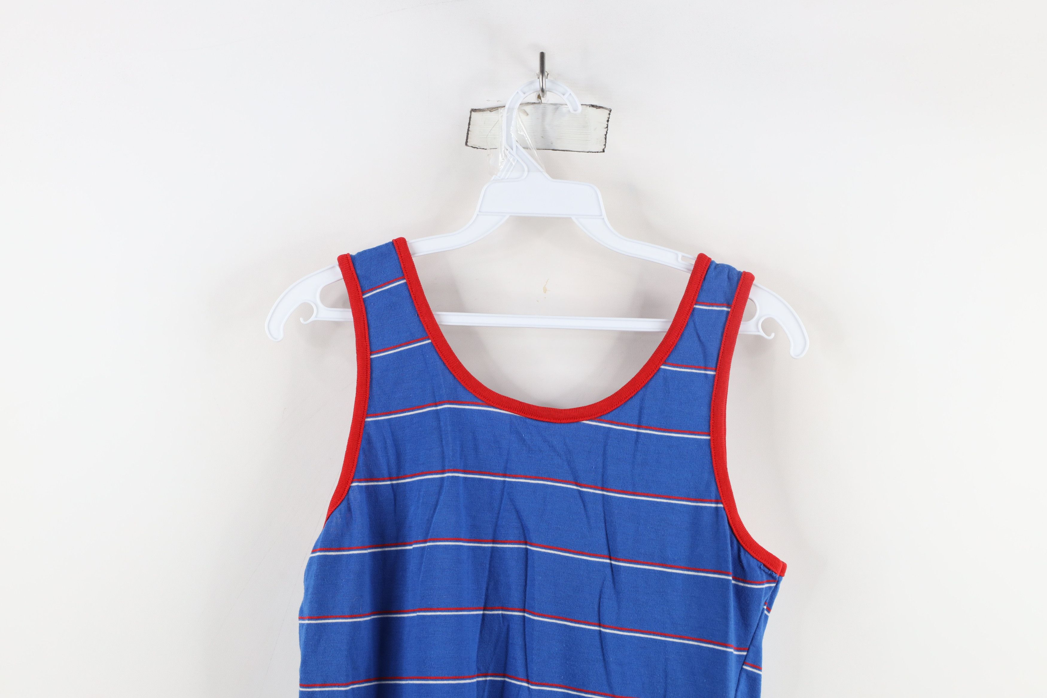 Esprit × Vintage Vintage 70s 80s Esprit Knit Tank Top T-Shirt Blue USA Size M / US 6-8 / IT 42-44 - 8 Thumbnail