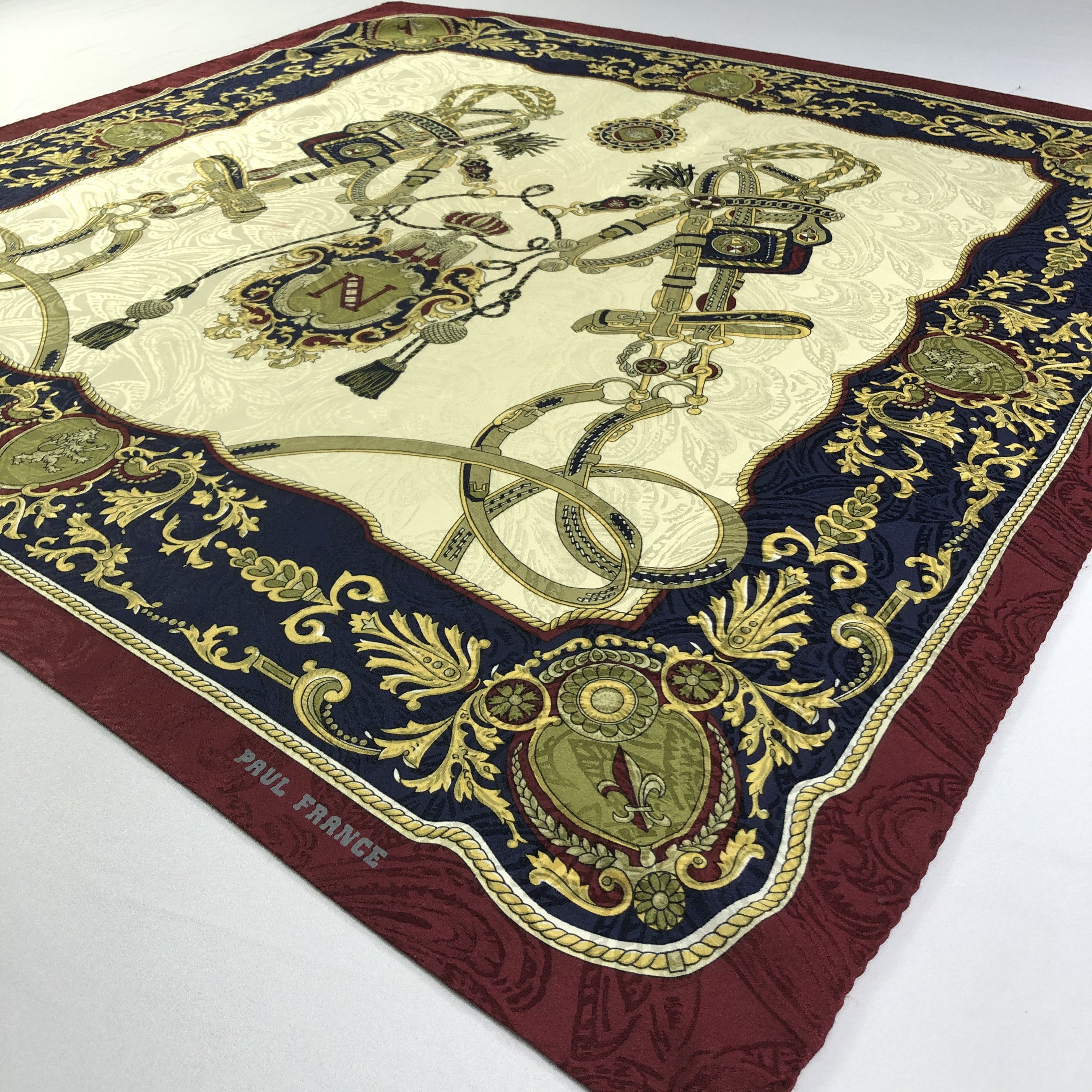 Vintage Vintage Paul France Silk Scarf Size ONE SIZE - 3 Thumbnail