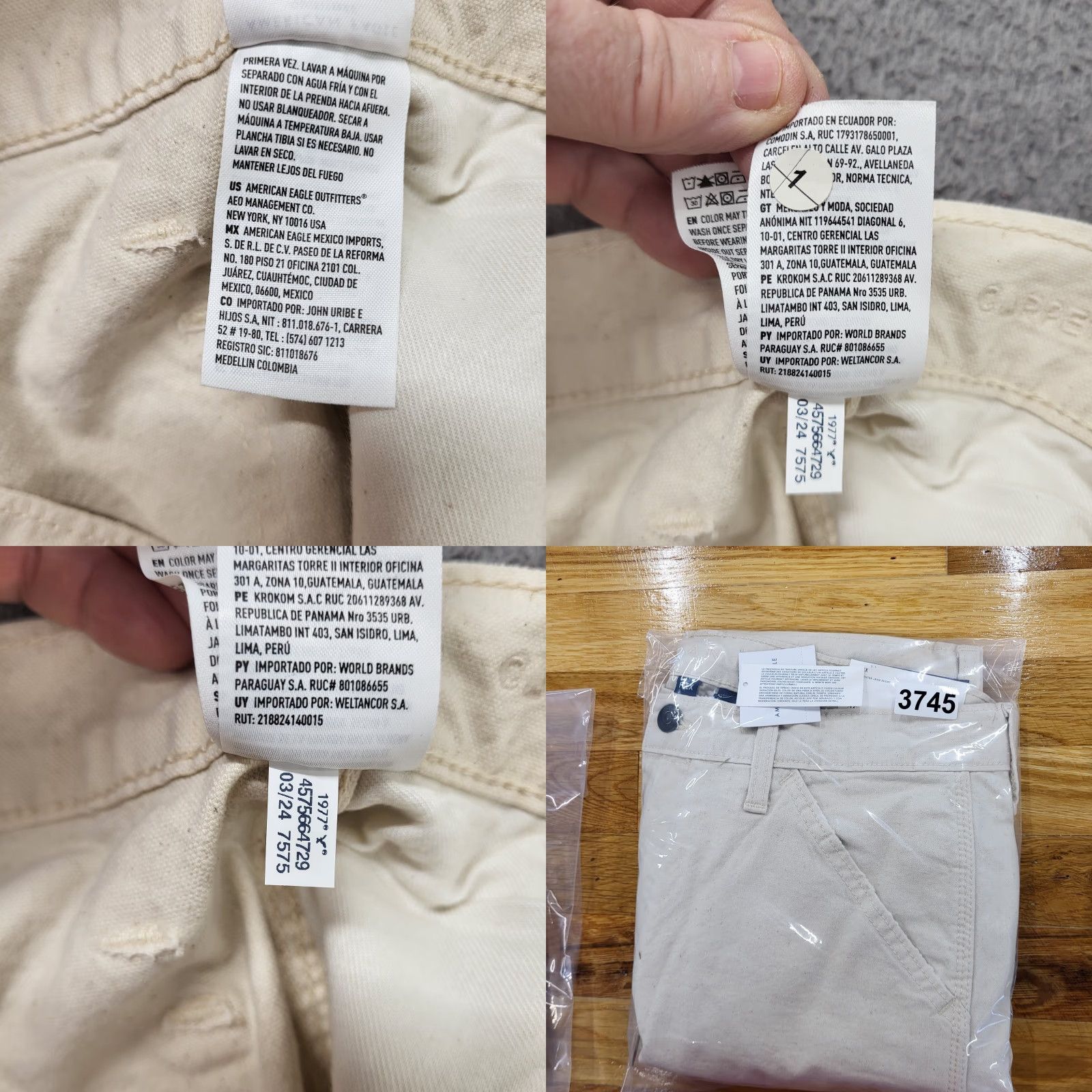 American Eagle Outfitters American Eagle 7" Flex Utility Shorts Men's ~Size 34~ Natural Carpenter Jeans Size US 34 / EU 50 - 10 Thumbnail