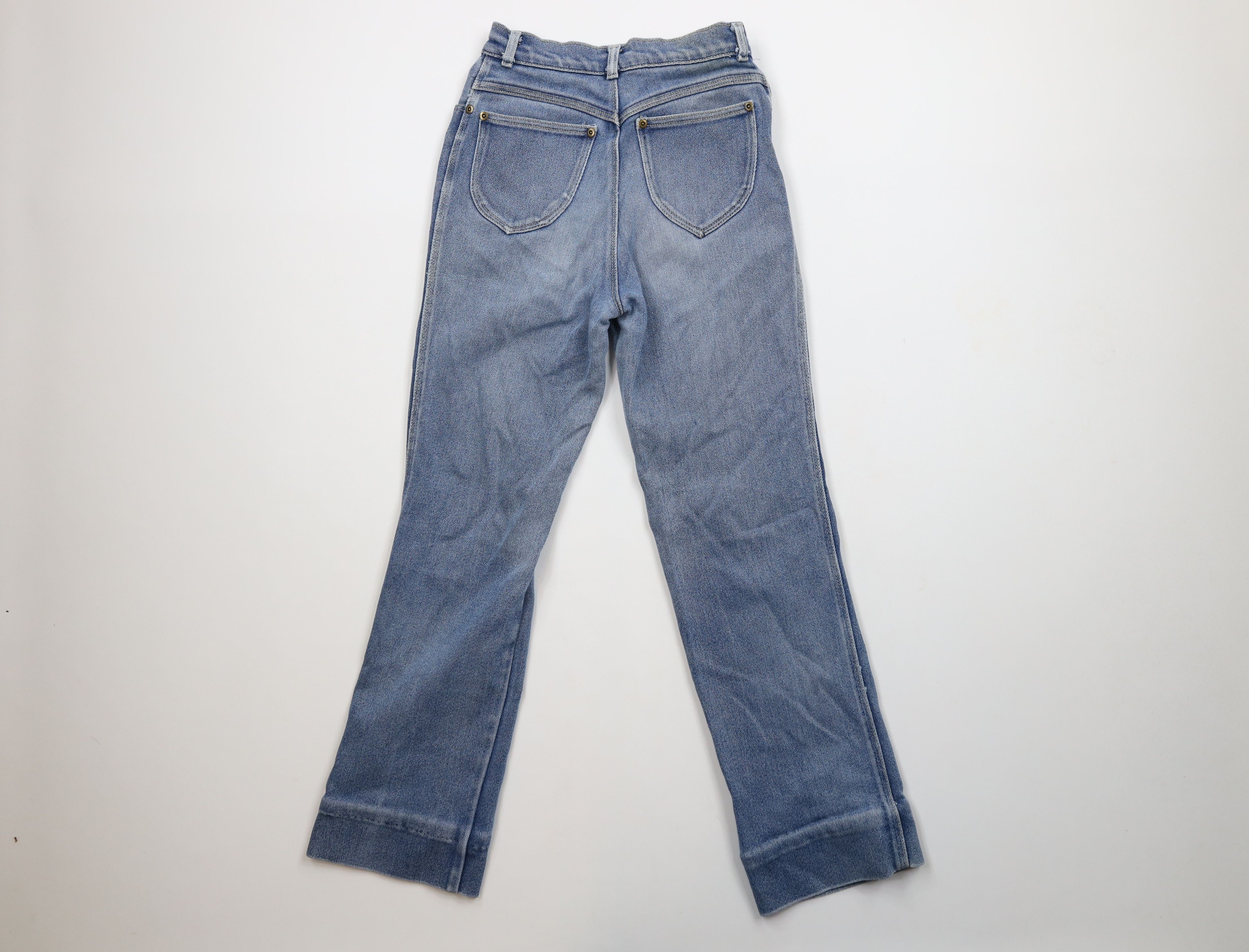 Vintage Vintage 90s Streetwear Babydoll Flared Denim Jeans Blue Size 24" / US 00 / IT 34 - 9 Thumbnail