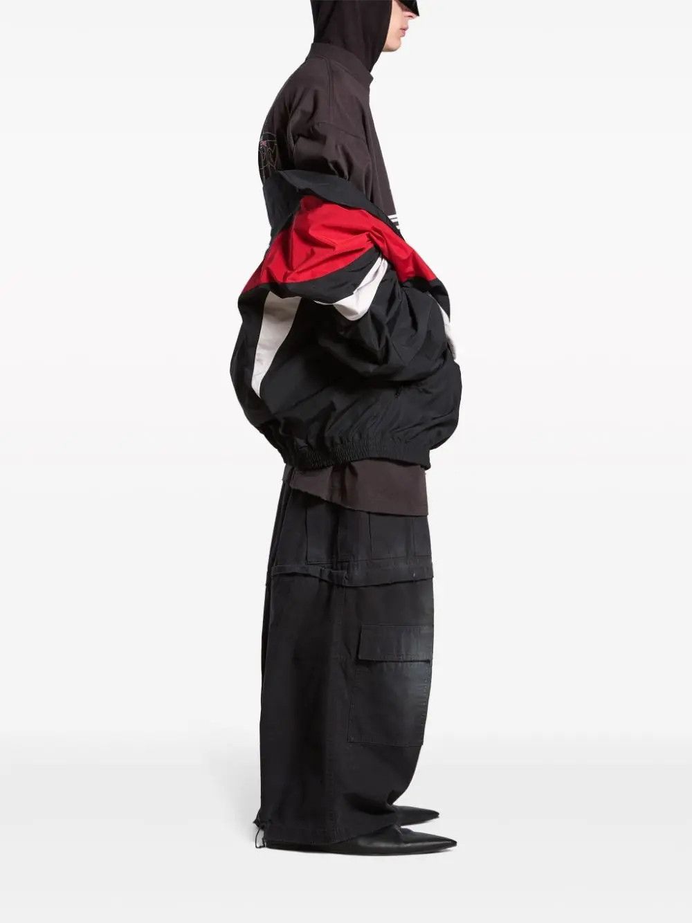 Balenciaga o1mt1gz0325 3B Sports Icon Off Shoulder Tracksuit Jacket Size US S / EU 44-46 / 1 - 2 Thumbnail