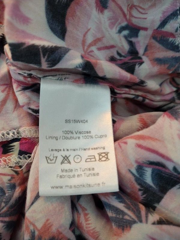 Maison Kitsune Maison Kitsune Abstract Print ShirtdressLuxuryFrenchDesigner Size M / US 6-8 / IT 42-44 - 7 Thumbnail