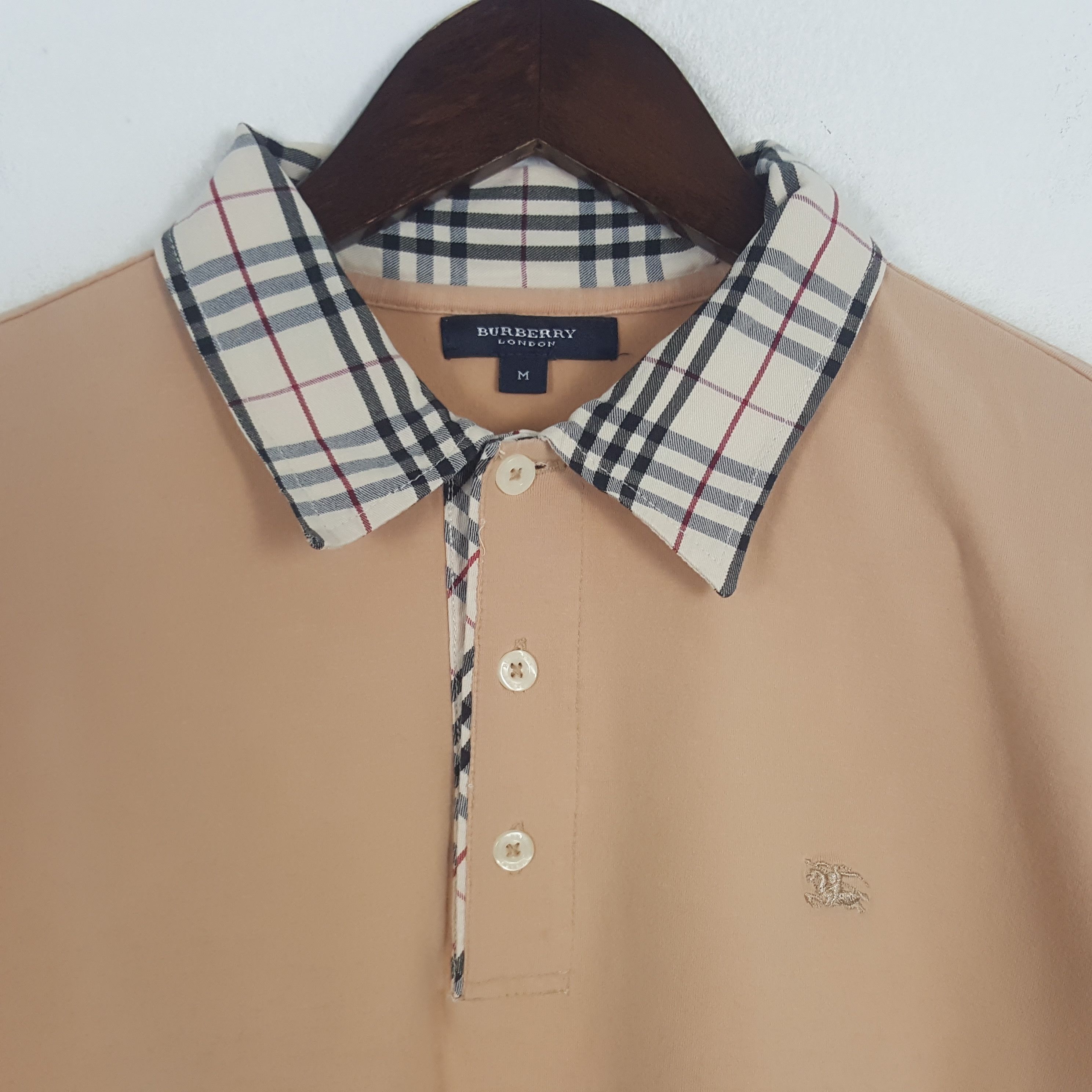 Burberry × Vintage Vintage Burberry London Nova Check Polos Shirt Size US M / EU 48-50 / 2 - 2 Thumbnail