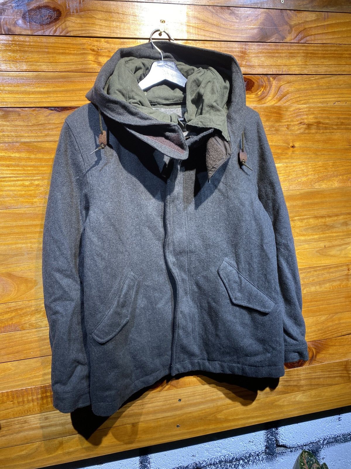 United Arrows UNITED ARROWS GREEN LABEL RELAXING MILITARY WOOL JACKET Size US S / EU 44-46 / 1 - 3 Thumbnail