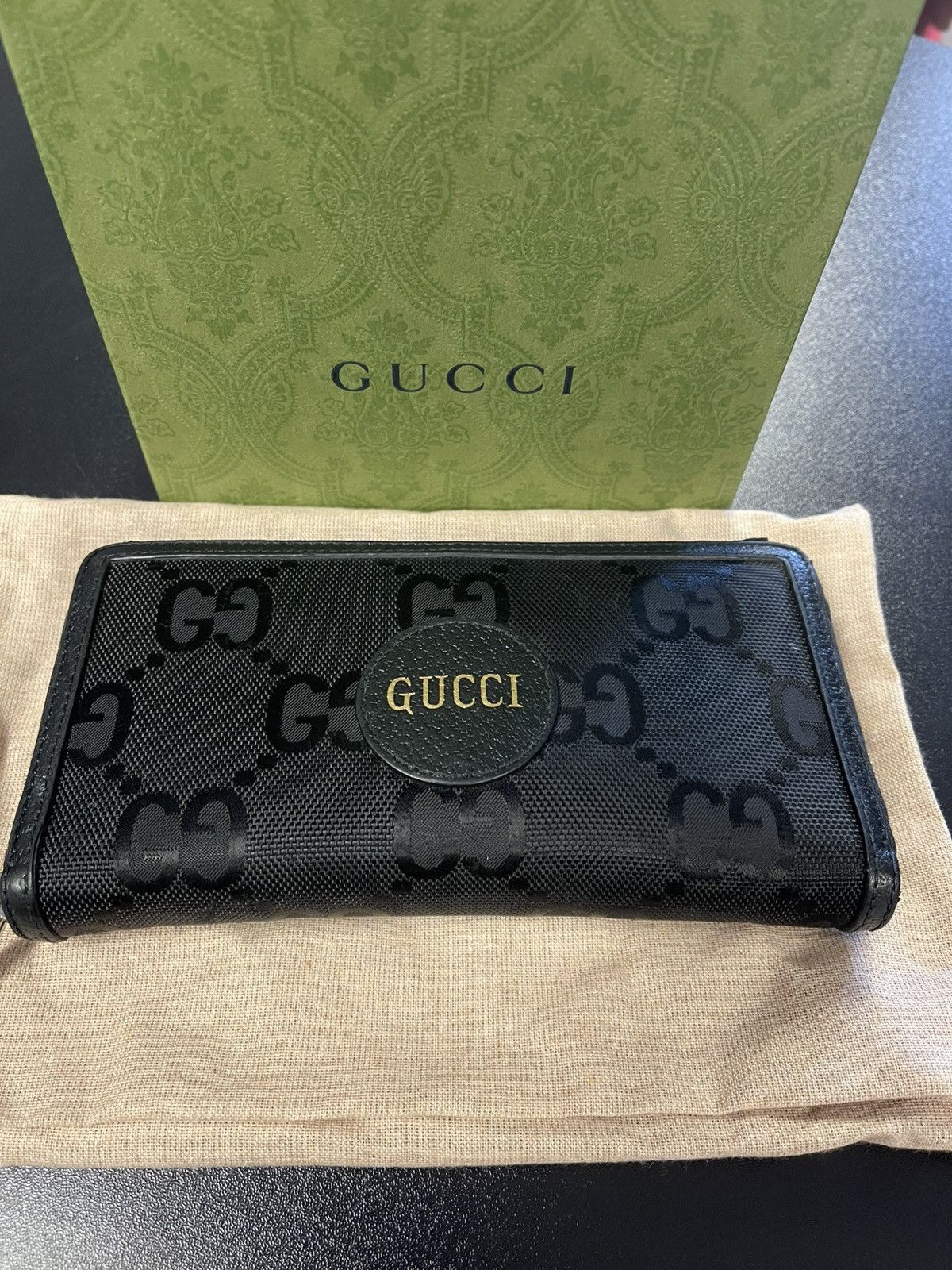 Gucci Gucci Logo Off The Grid Long Wallet Nylon/Leather Black Size ONE SIZE - 1 Thumbnail