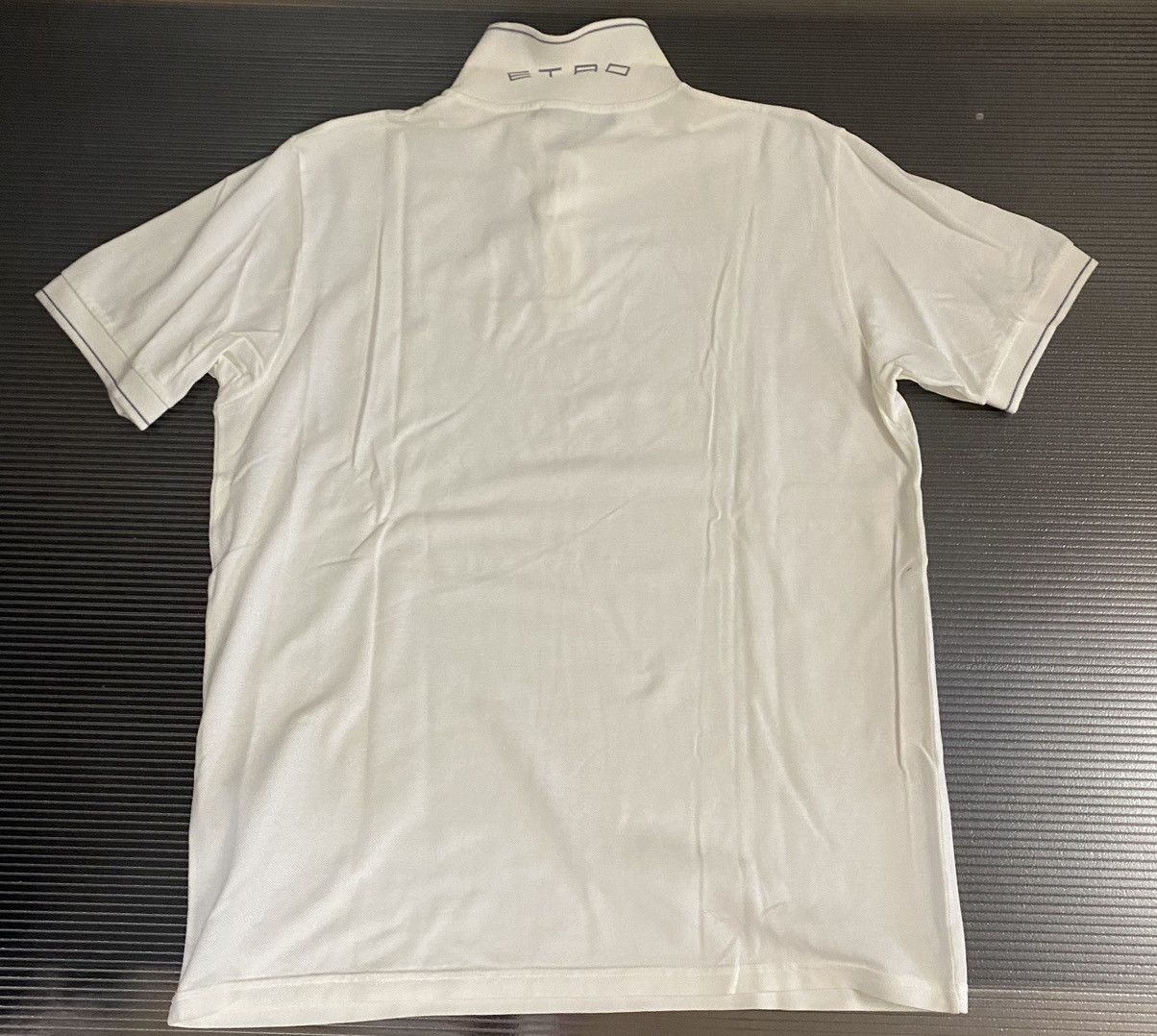 Etro Etro 🇮🇹 white open polo XXL NWT Size US XXL / EU 58 / 5 - 10 Thumbnail