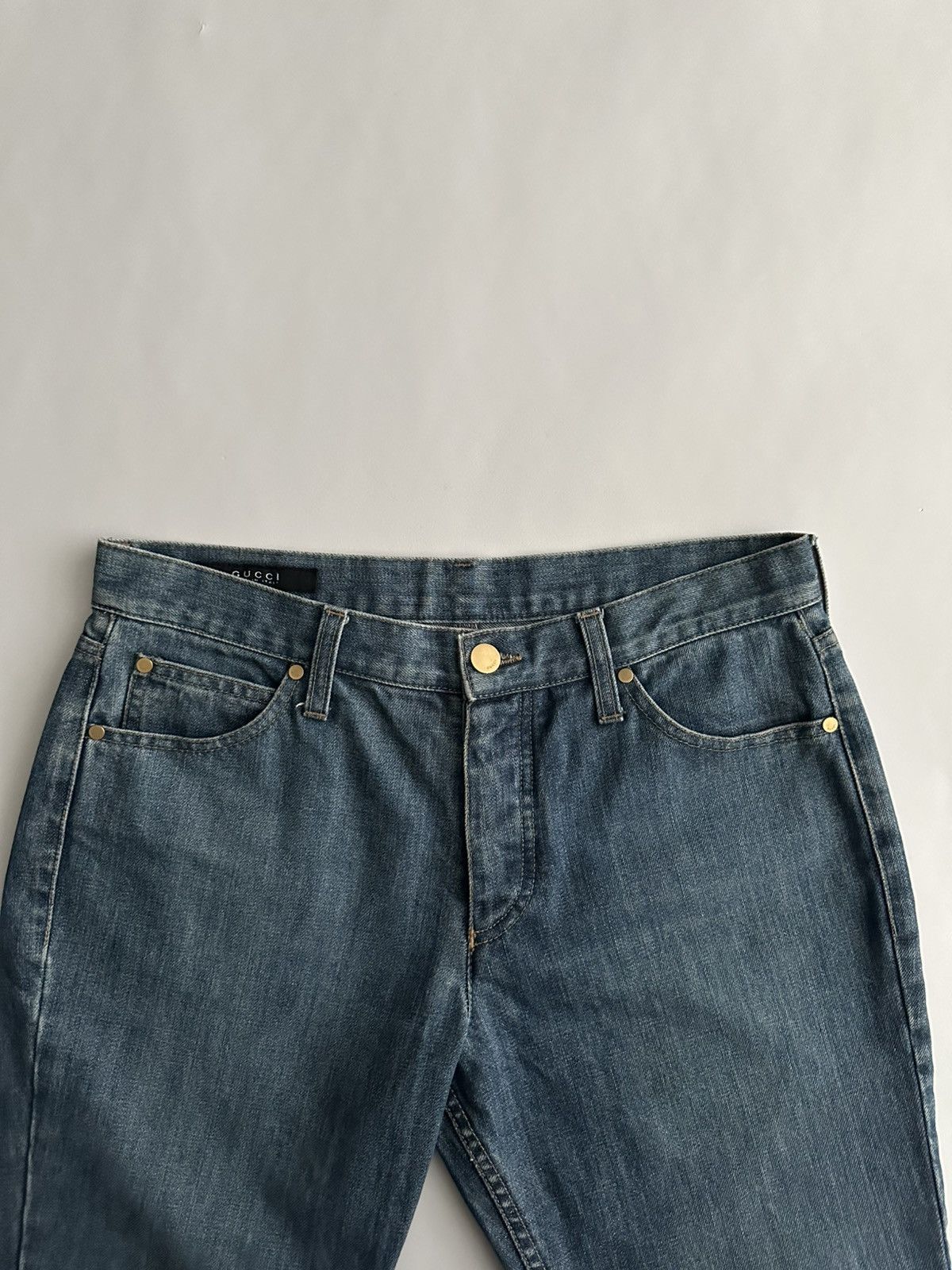 Gucci Gucci by Tom Ford Logo Denim Jeans Size US 29 - 8 Thumbnail