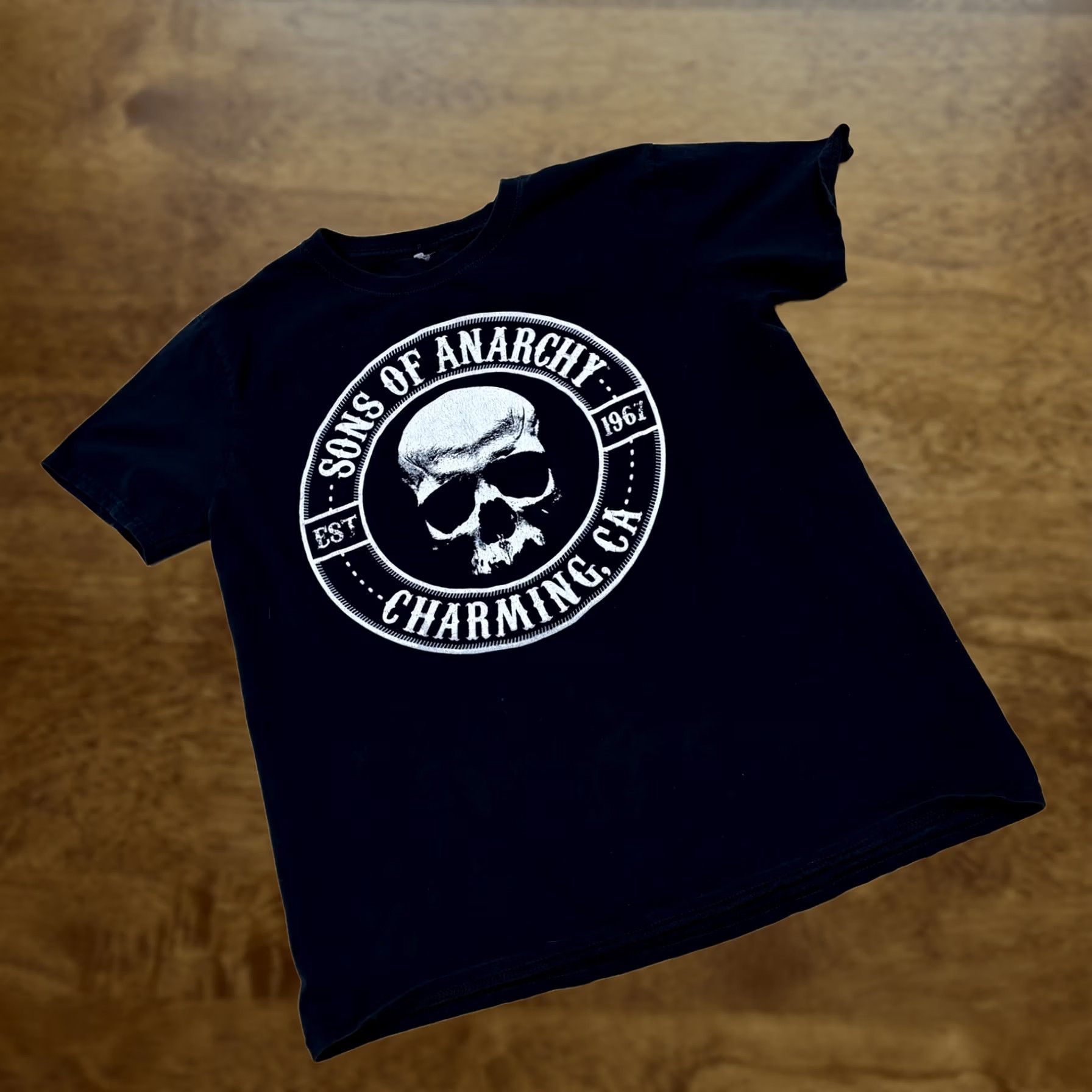 Vintage Sons Of Anarchy Shirt Mens Small Black Skull Biker TV Tee T-Shirt Size US S / EU 44-46 / 1 - 1 Thumbnail