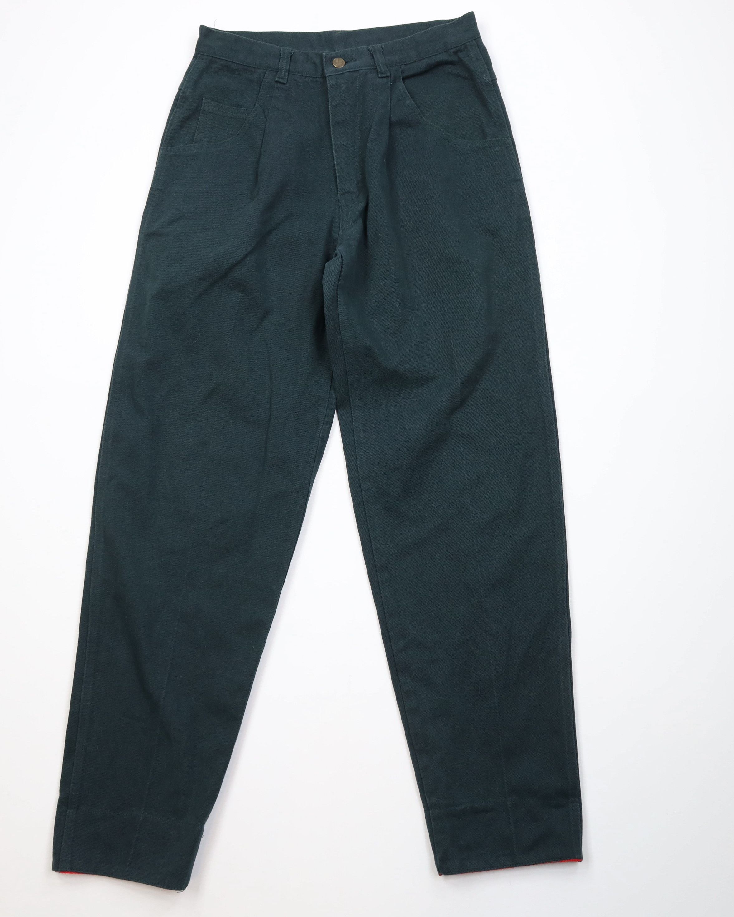 Vintage Vintage 90s Cross Colours Fit Flip Cuff Denim Jeans Green Size US 30 / EU 46 - 2 Thumbnail