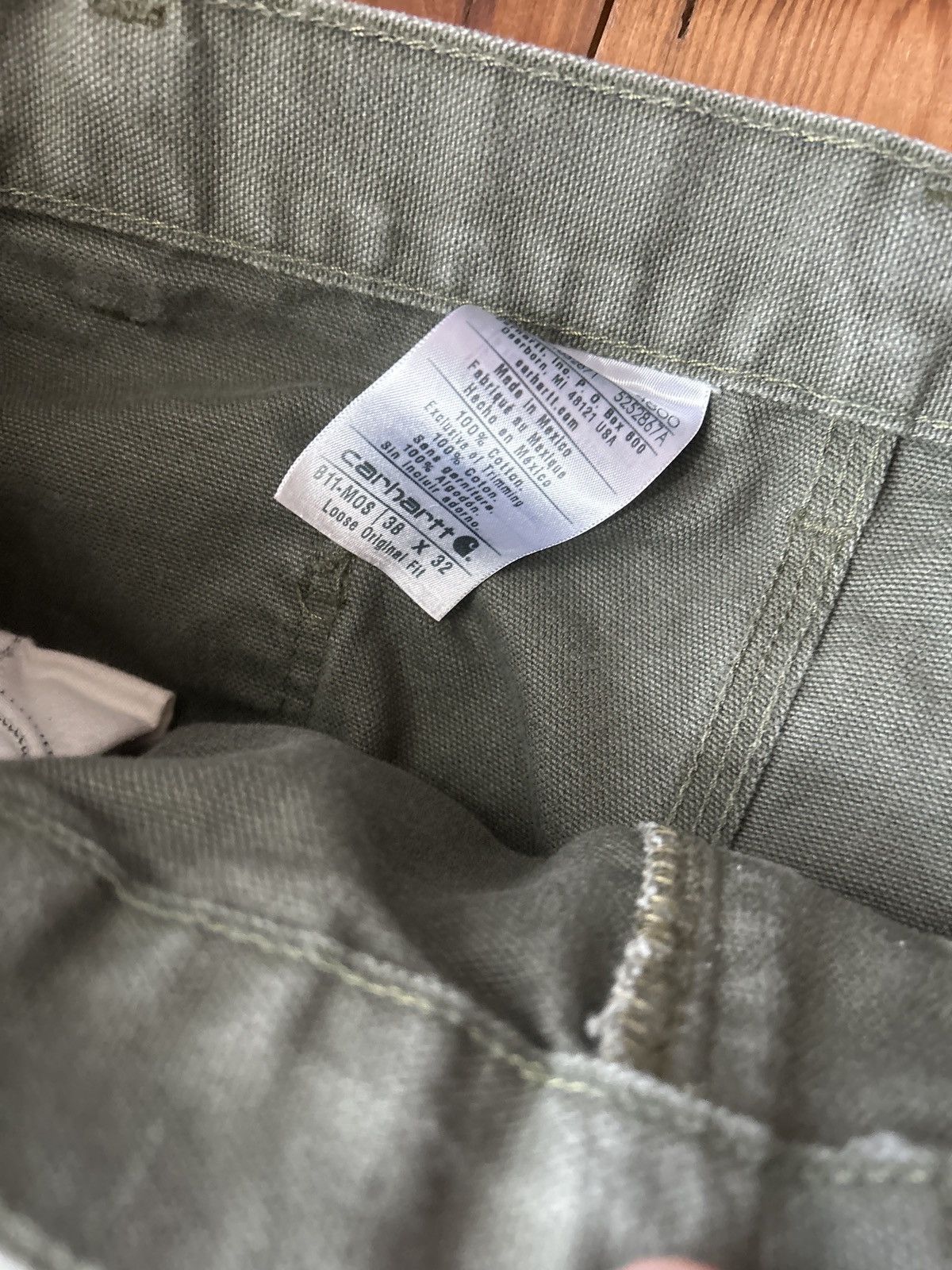 Carhartt × Vintage Vintage Carhartt Green Carpenter Pants Size US 36 / EU 52 - 3 Thumbnail