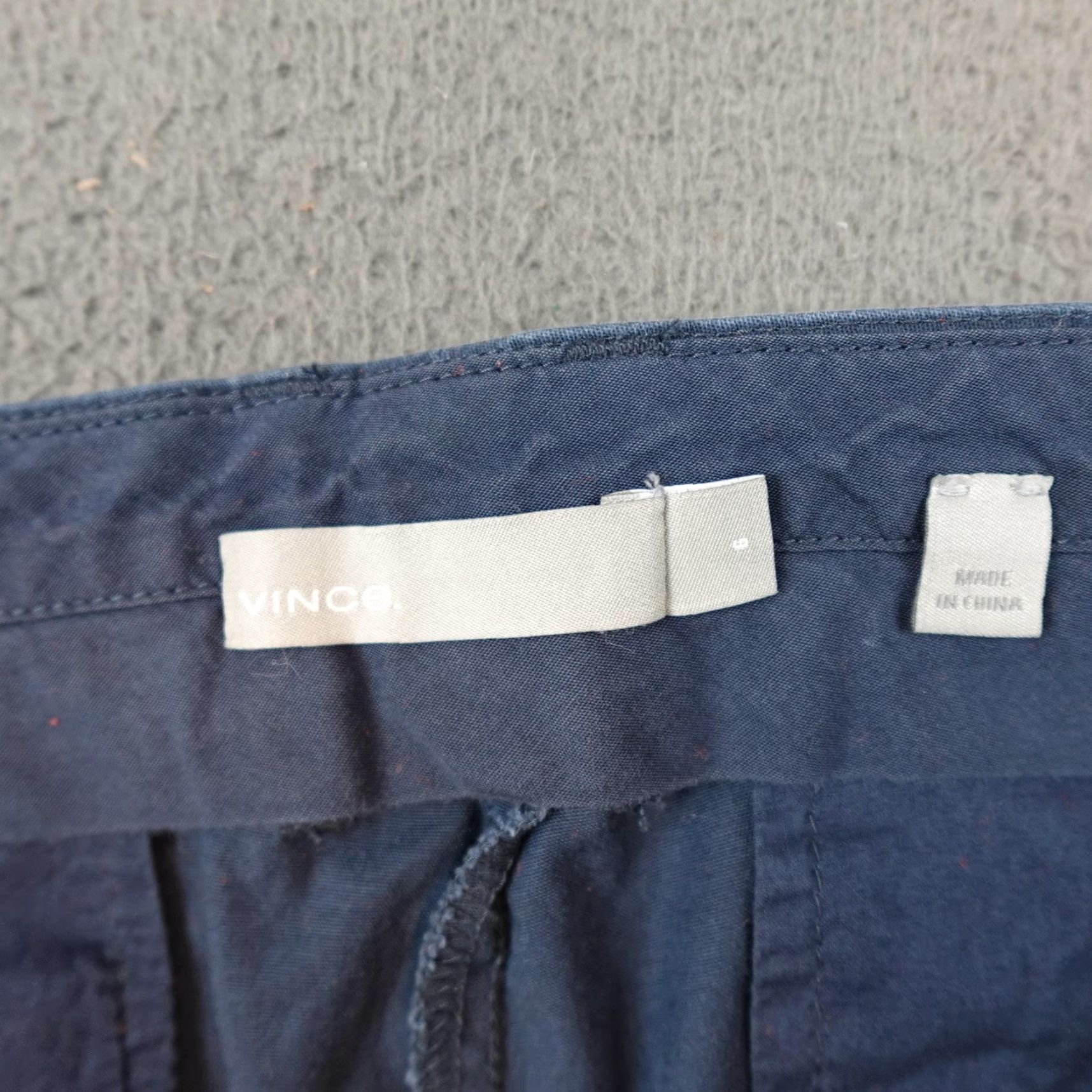 Vince Vince Pants Womens 6 Chino Blue Straight Leg Stretch Cotton Twill V357520802 Regular 28in Inseam Pockets Zipper Button Womens Size 28" / US 6 / IT 42 - 3 Thumbnail