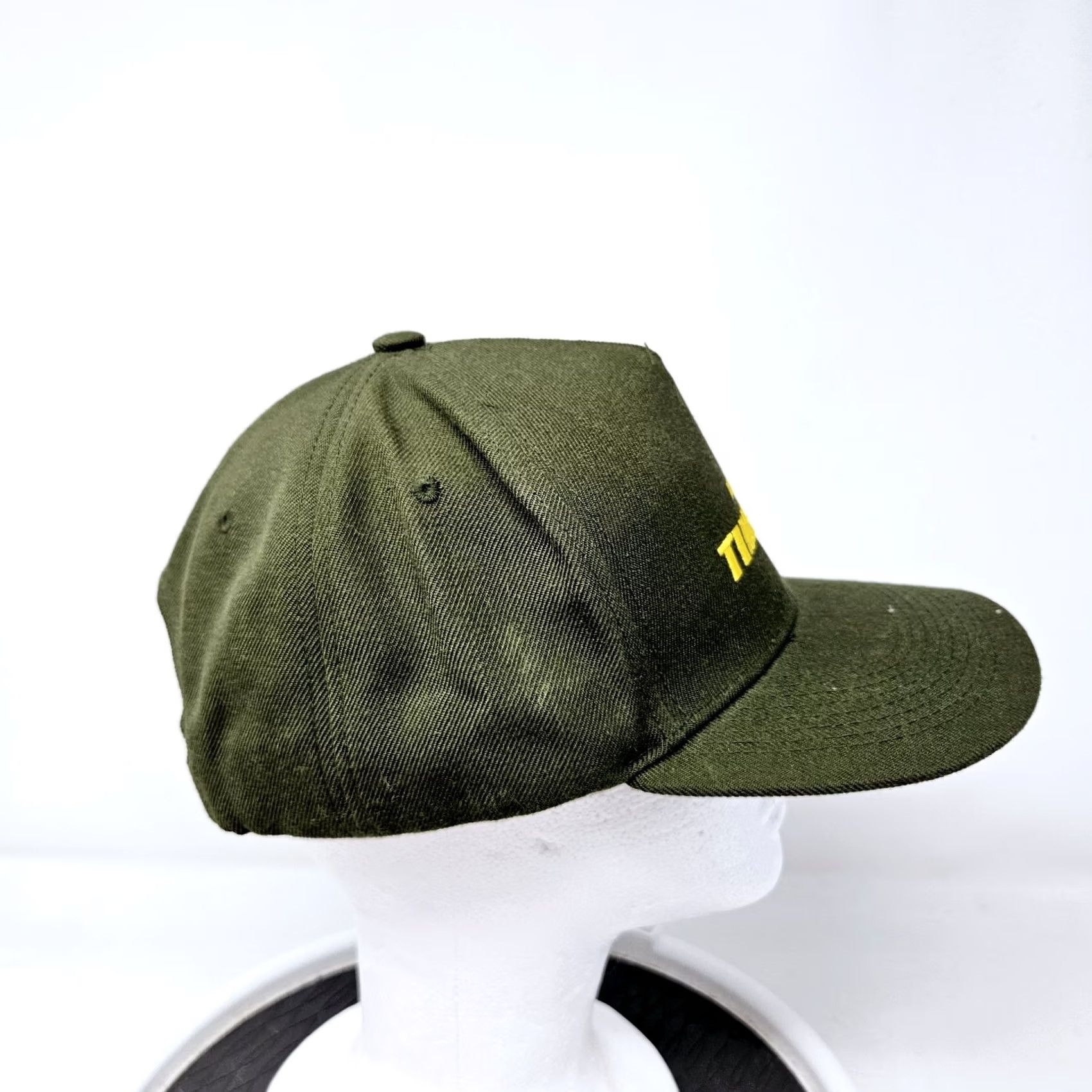 Olive Timeless Olive Green Snapback Hat Used Condition One Size Men Outdoor Snapback FAST SHIPPING Size ONE SIZE - 3 Thumbnail