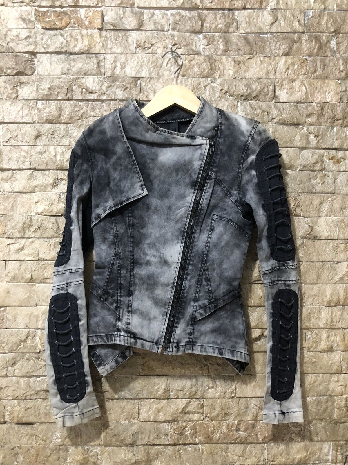 14th Addiction Comme Premium Acid Wash Gothic Jacket Size US S / EU 44-46 / 1 - 1 Thumbnail