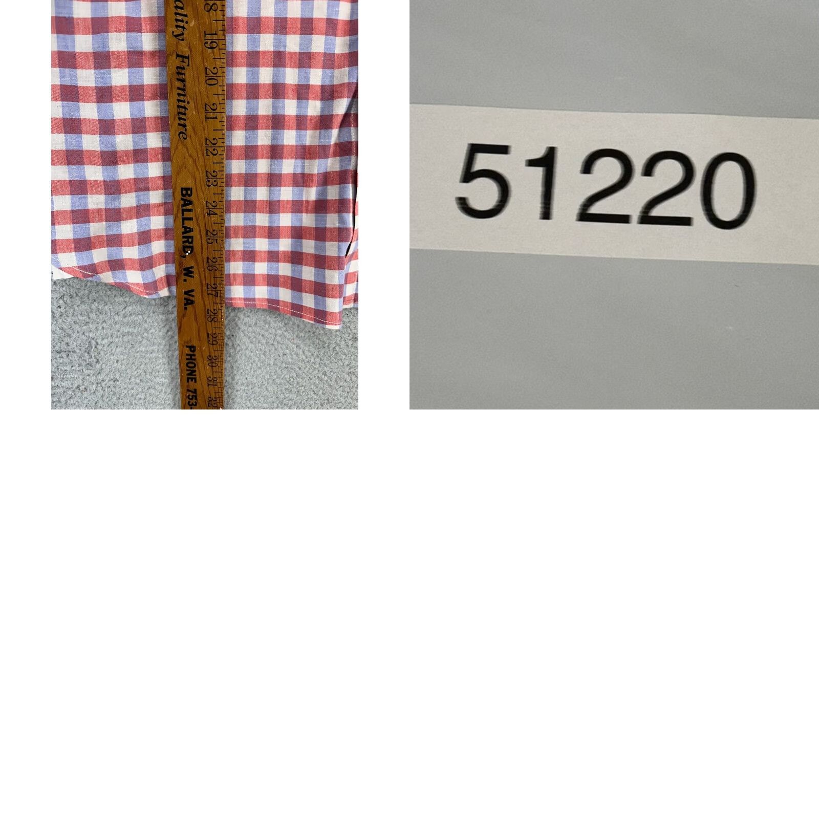 Tommy Bahama VINTAGE Tommy Bahama Shirt Mens Large Red Blue Plaid Linen Blend Button Up Pocket Shirt Size US L / EU 52-54 / 3 - 8 Thumbnail