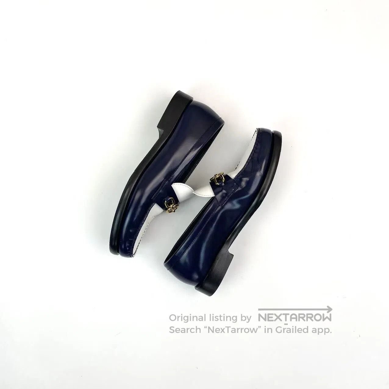 Louis Vuitton Louis Vuitton Color-blocked gold label loafers| Size US 5.5 / IT 35.5 - 3 Thumbnail