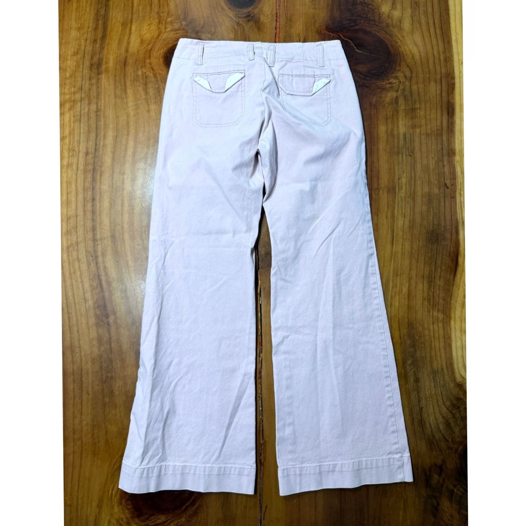 Gap VINTAGE Gap Women's Pants 64 Chino Baggy Stretch Cotton Wide leg Low A3-8 Pink 1990s Womens Casual 30x30 Inseam 30" Size 28" / US 6 / IT 42 - 6 Thumbnail