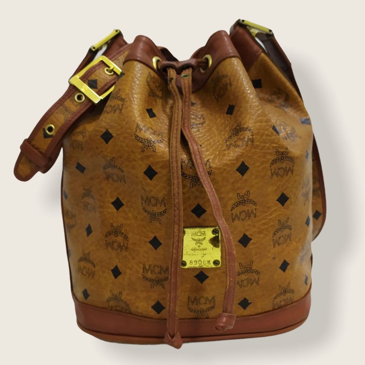 MCM AUTHENTIC MCM BUCKET DRAWSTRING SHOULDER BAG Size ONE SIZE - 1 Thumbnail