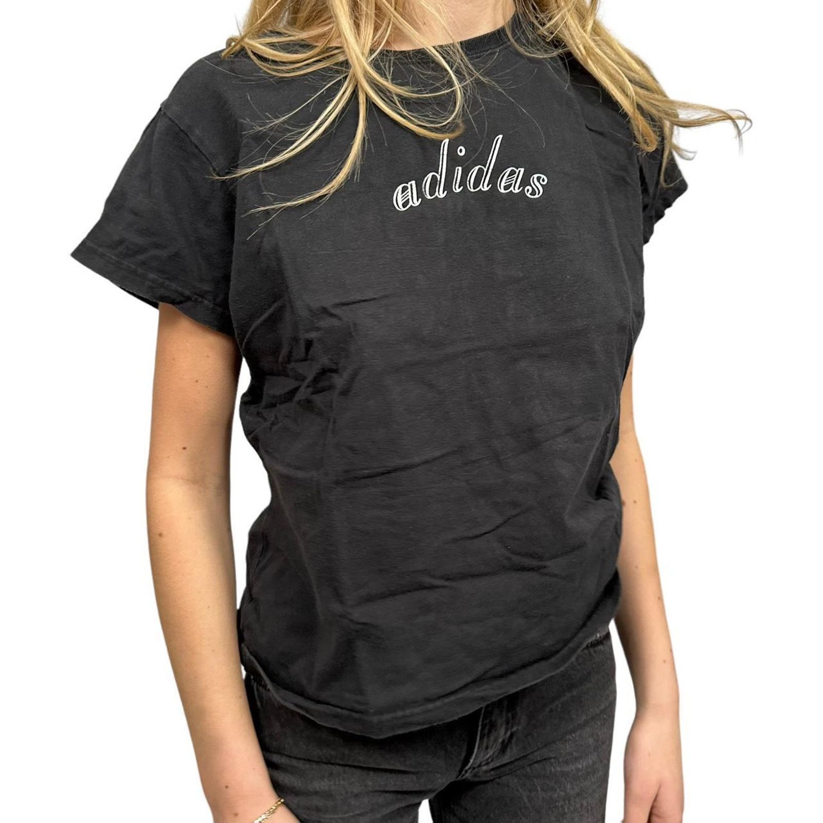 Adidas Vintage womens adidas shiny tee Size M / US 6-8 / IT 42-44 - 1 Thumbnail