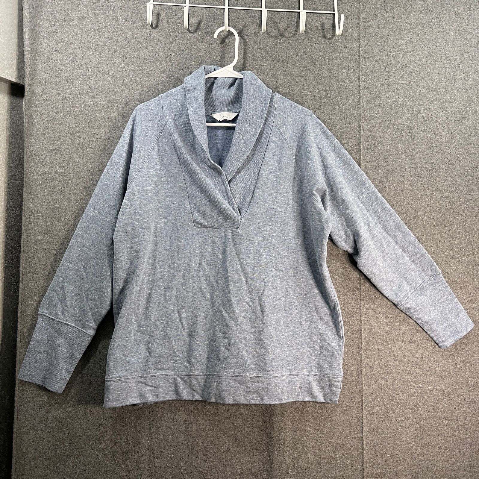 Other Encore by Idina Menzel Shawl Collar Raglan Fleece Pullover Size M / US 6-8 / IT 42-44 - 1 Thumbnail