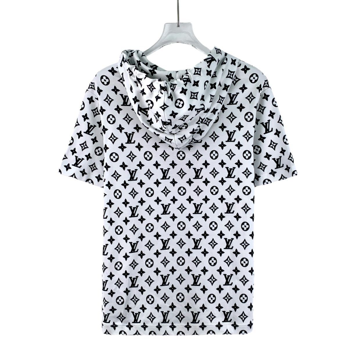 Louis Vuitton Louis Vuitton XS White Cotton Hooded Short-Sleeve T-Shirt Wi Size XS / US 0-2 / IT 36-38 - 8 Thumbnail