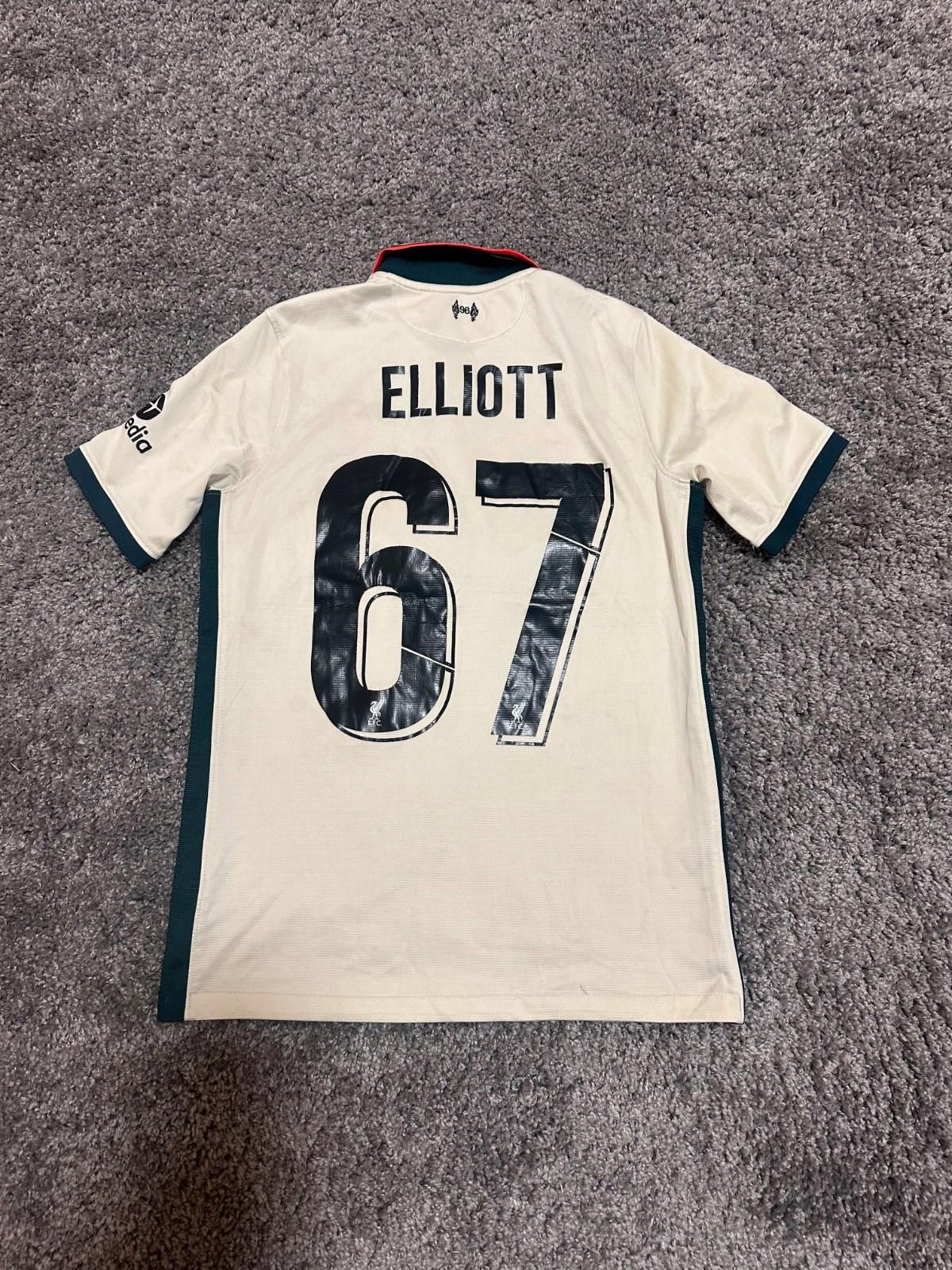 Nike #69 Elliot Liverpool FC 21/22 Away Football Shirt Jersey XL Size US XS / EU 42 / 0 - 7 Thumbnail