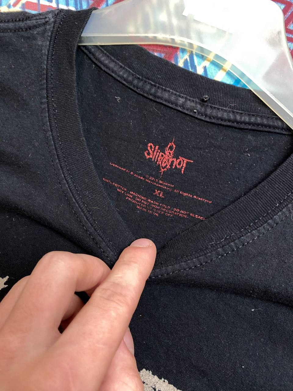 Slipknot Streetwear T-Shirt Slipknot big logo black Y2K Vintage Size US XL / EU 56 / 4 - 2 Thumbnail