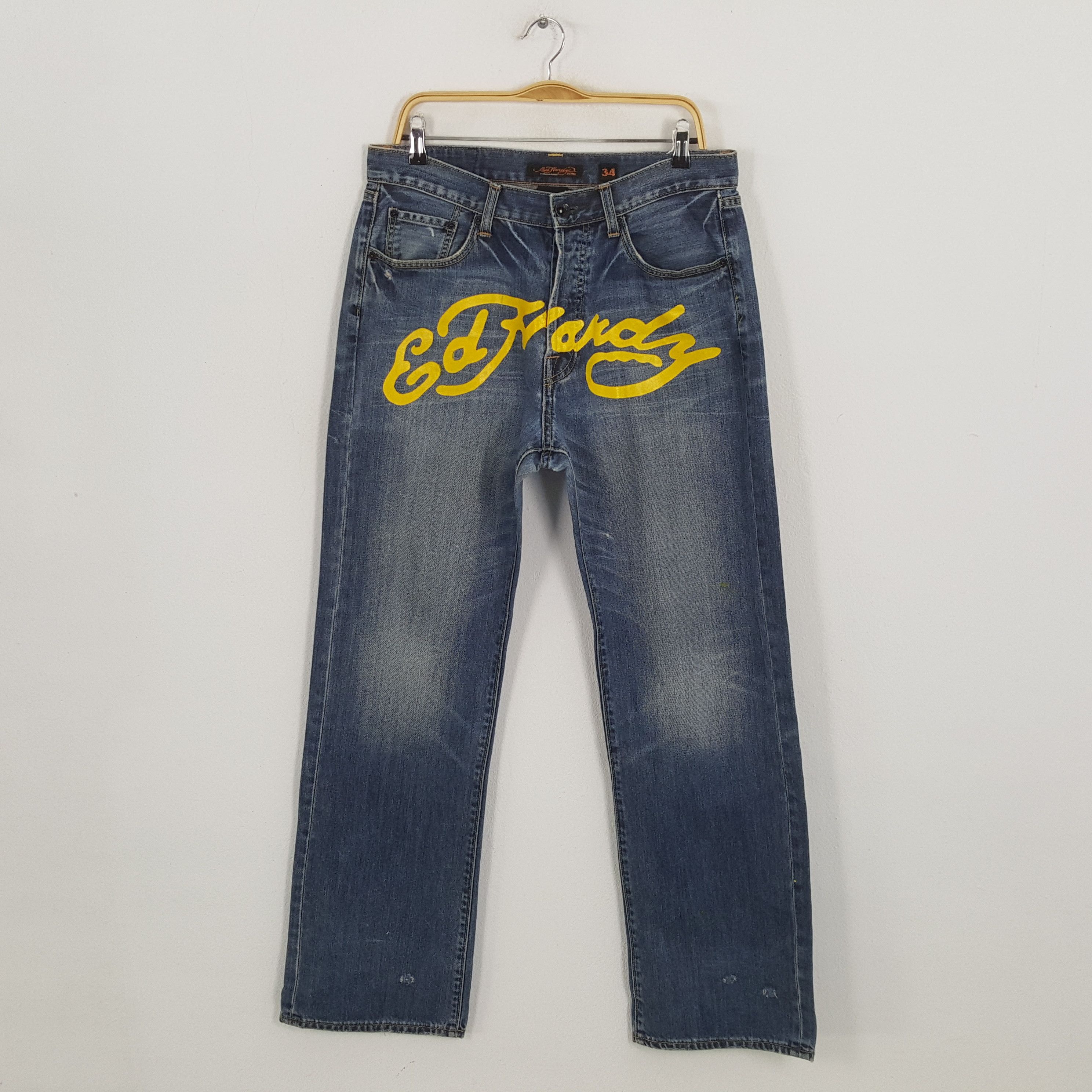 Vintage ED HARDY by CHRISTIAN AUDIGIER Designer Brand Jeans