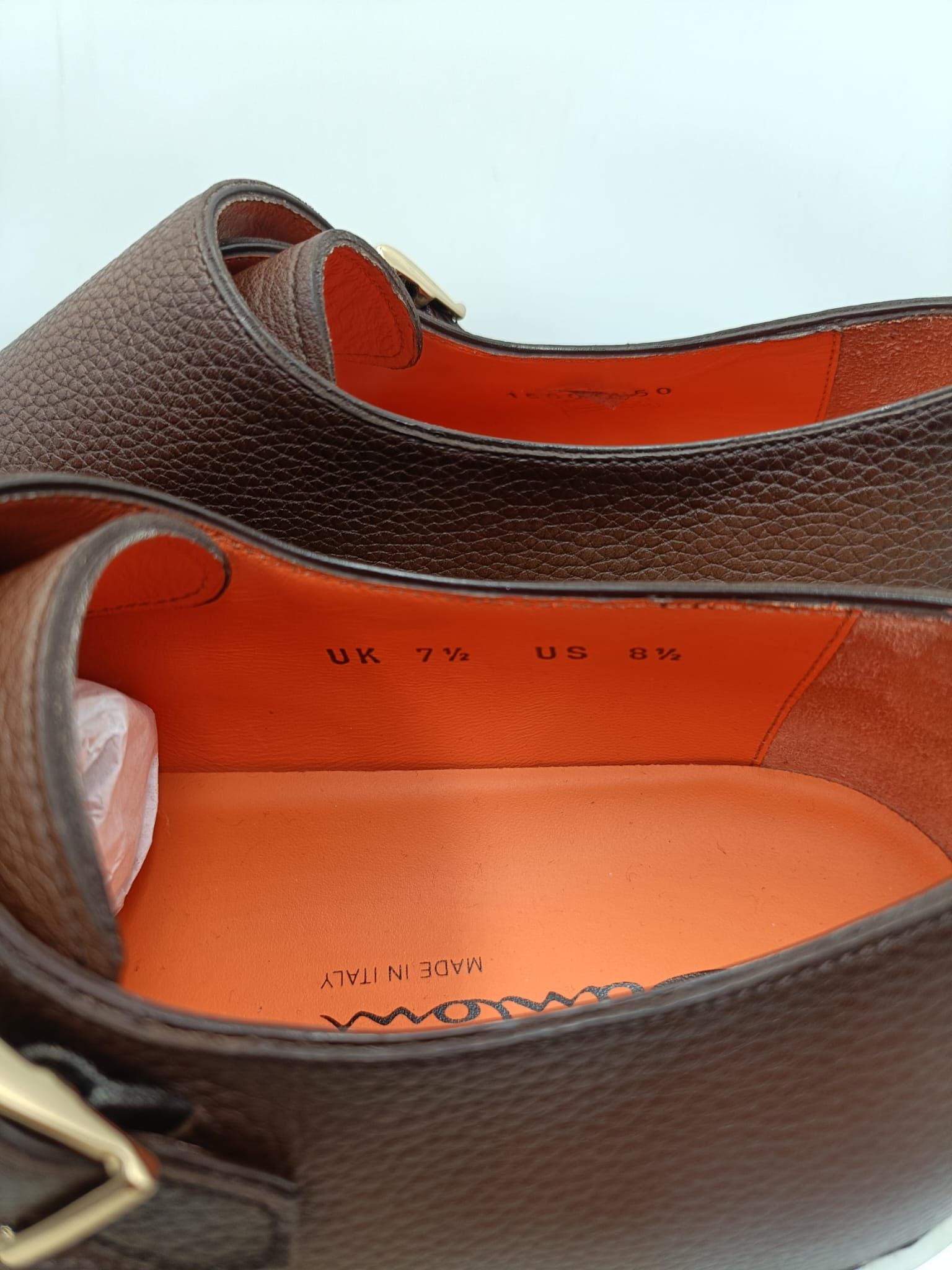 Santoni Santoni Double Monk Strap Sneakers - Brown Leather Size US 8.5 / EU 41-42 - 7 Thumbnail