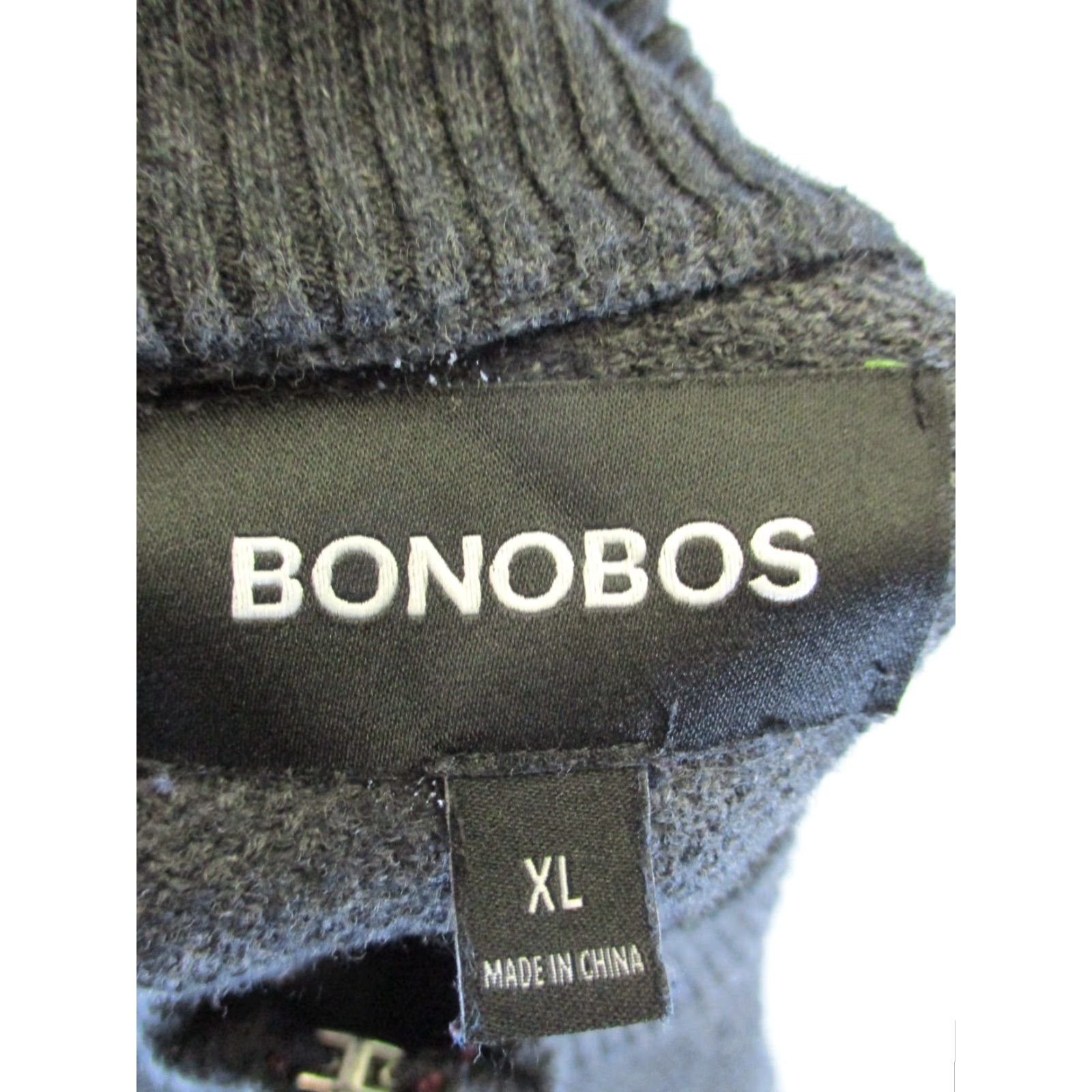 Bonobos VINTAGE Bonobos Sweater Pullover Men's XL Gray Cotton Fleece Quarter Zip Long Sleeve Golf Hiking Size US XL / EU 56 / 4 - 3 Thumbnail