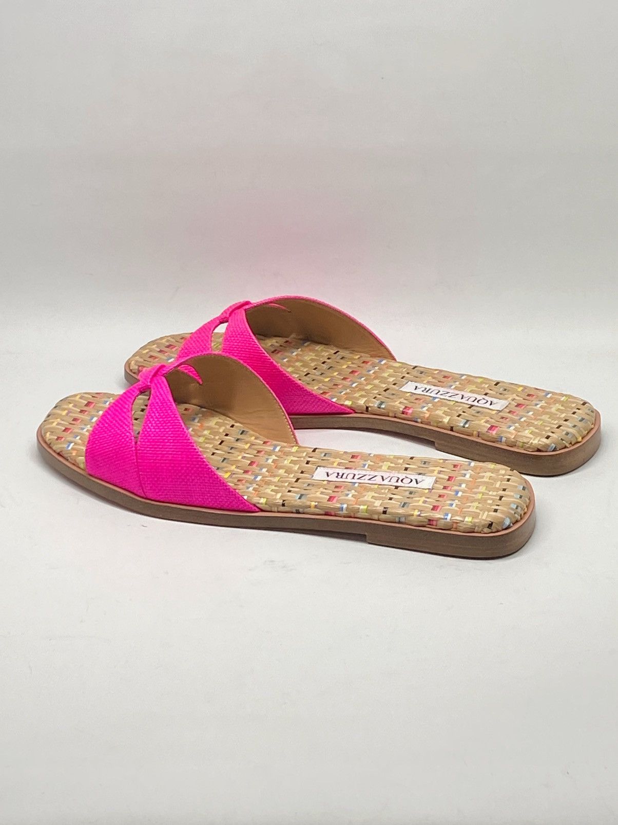 Aquazzura Aquazzura Villette Textile Flat Sandals size 38 Size US 8 / IT 38 - 8 Thumbnail