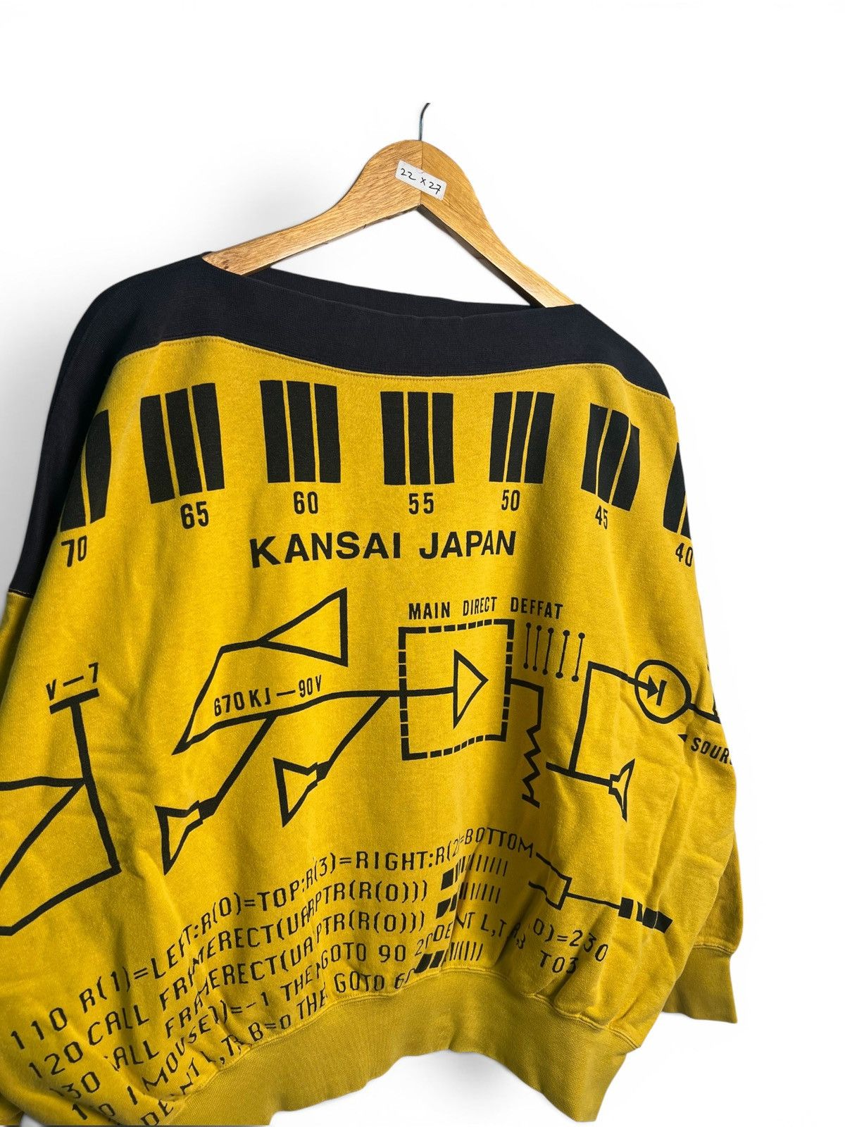 Kansai Yamamoto Vintage 80s Rare Kansai Yamamoto Bold’ Direction Bold Print Size US XL / EU 56 / 4 - 2 Thumbnail