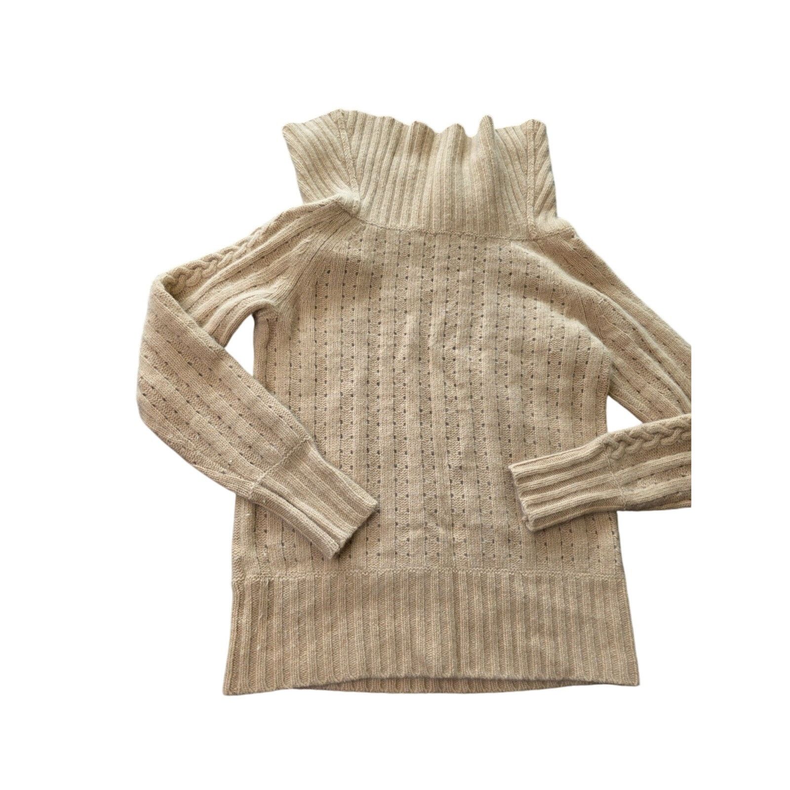 Banana Republic Banana Republic Beige Angora Rabbit Lamb wool Sweater Women Size S / US 4 / IT 40 - 15 Thumbnail
