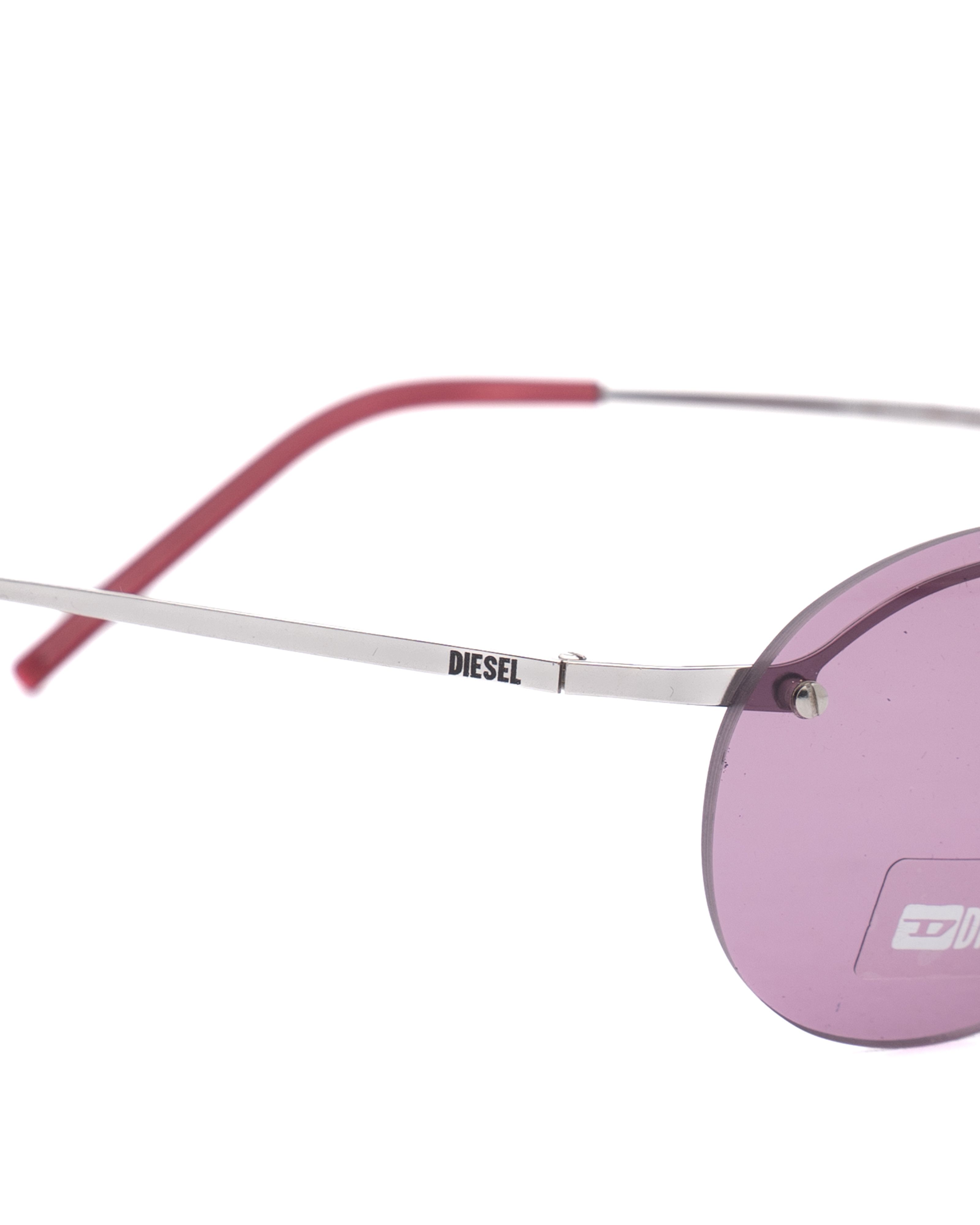 Diesel Diesel '90s Pink Oval Rimless Sunglasses Size ONE SIZE - 2 Thumbnail