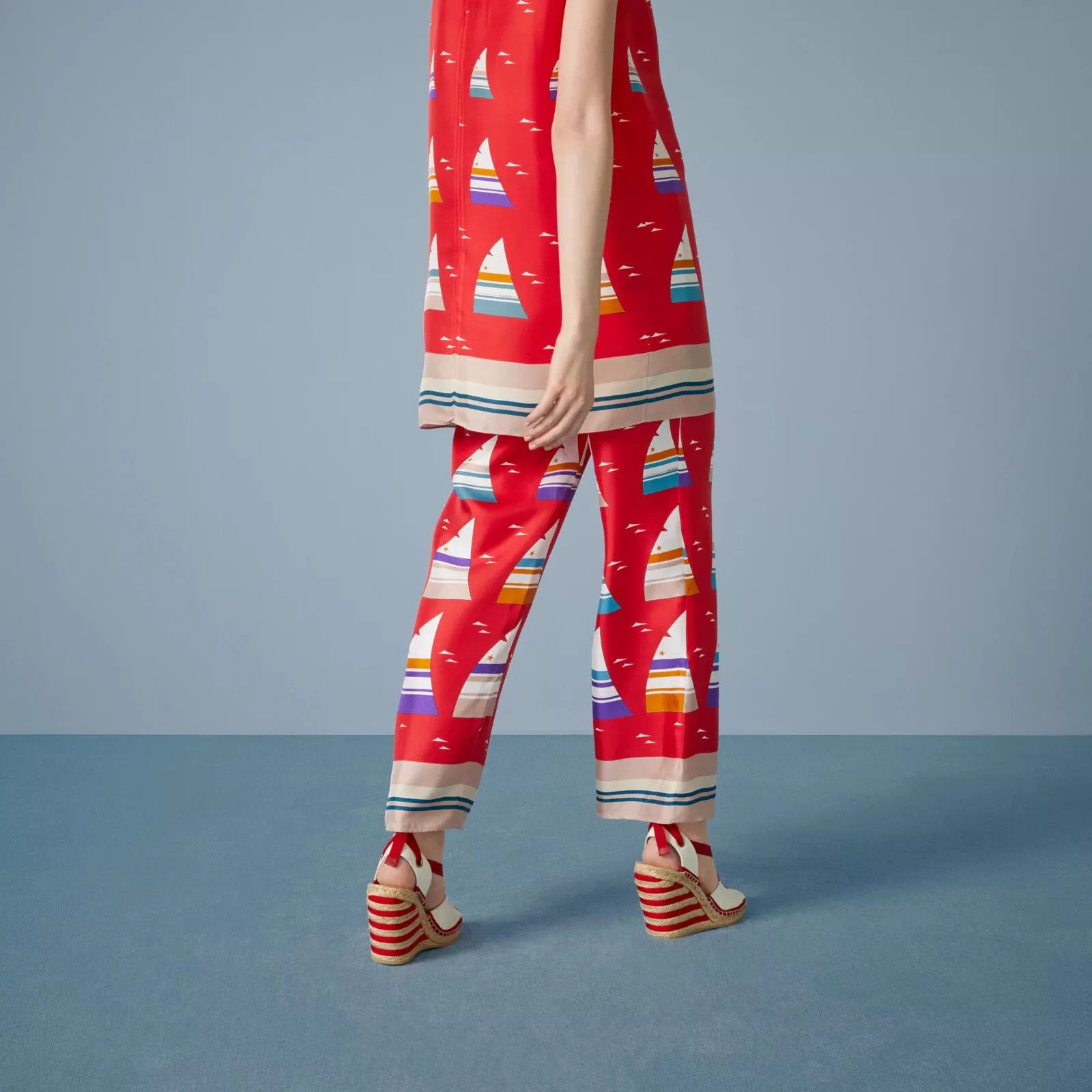 Gucci New Gucci Pants Women Silk Size IT-38 -XS Size 26" / US 2 / IT 38 - 3 Thumbnail