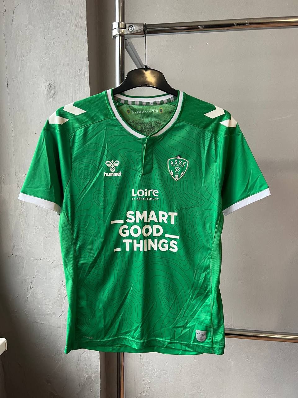 Hummel 2023/24 SAINT-ETIENNE LOIRE HOME SOCCER JERSEY FOOTBALL SHIR Size US S / EU 44-46 / 1 - 3 Thumbnail