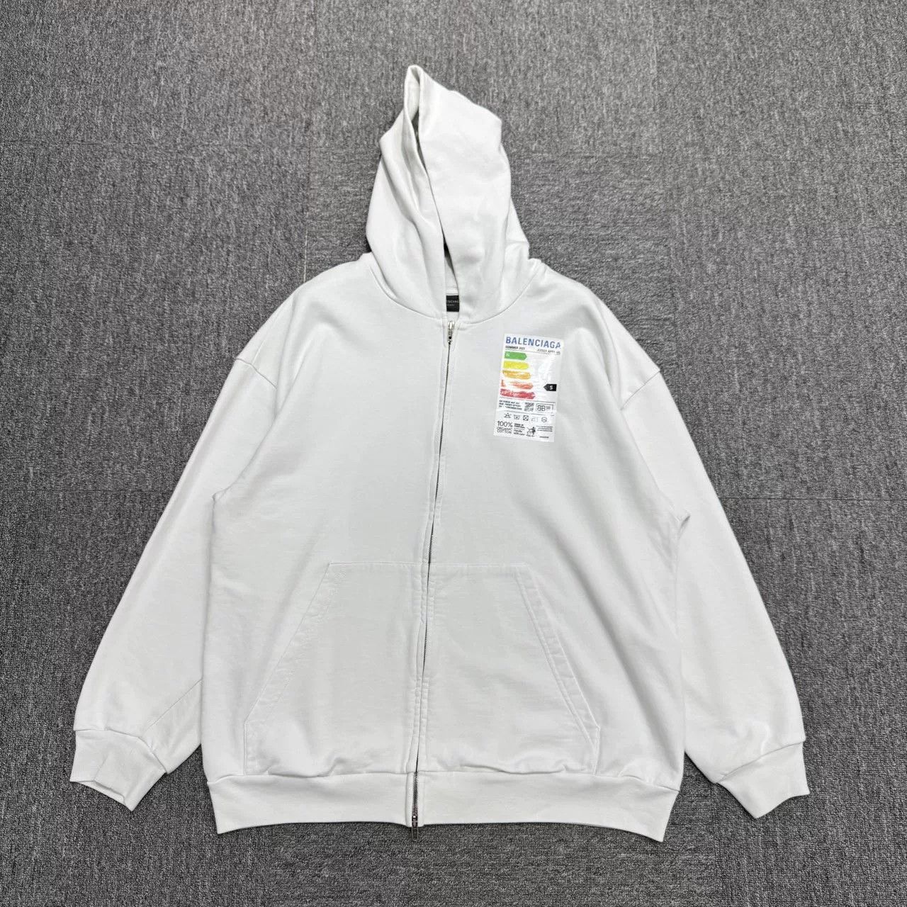 Balenciaga balenciaga energy logo hooded sweatshirt. Size US S / EU 44-46 / 1 - 1 Thumbnail