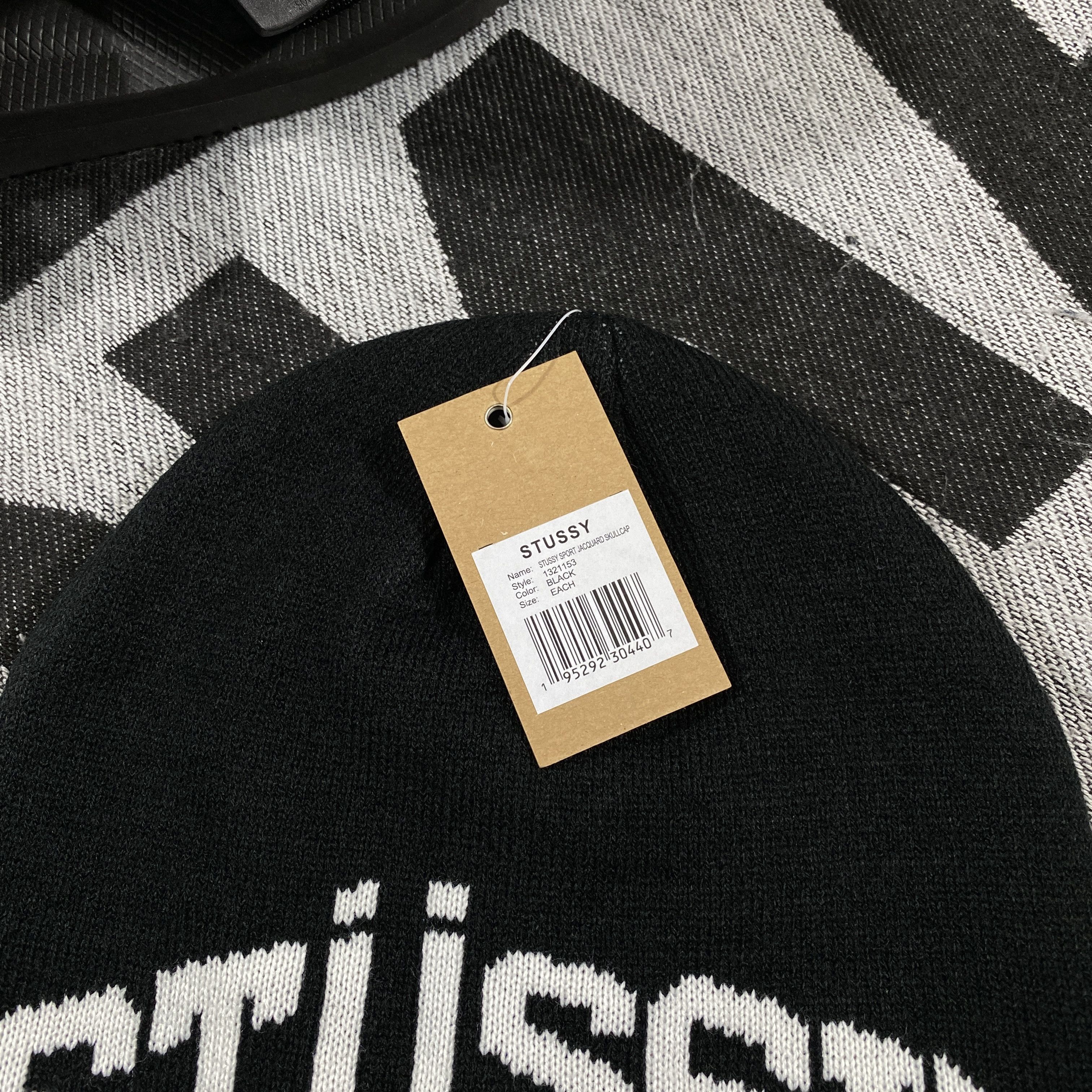 Stussy STUSSY SPORT SKULLCAP BEANIE HAT • BLACK Size ONE SIZE - 2 Thumbnail