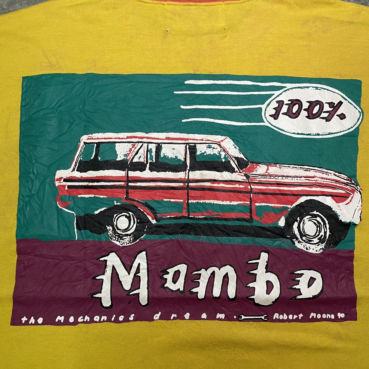 Mambo Vintage 90’s Mambo Mechanics Artwork Robert Moone Tee Size US L / EU 52-54 / 3 - 7 Thumbnail