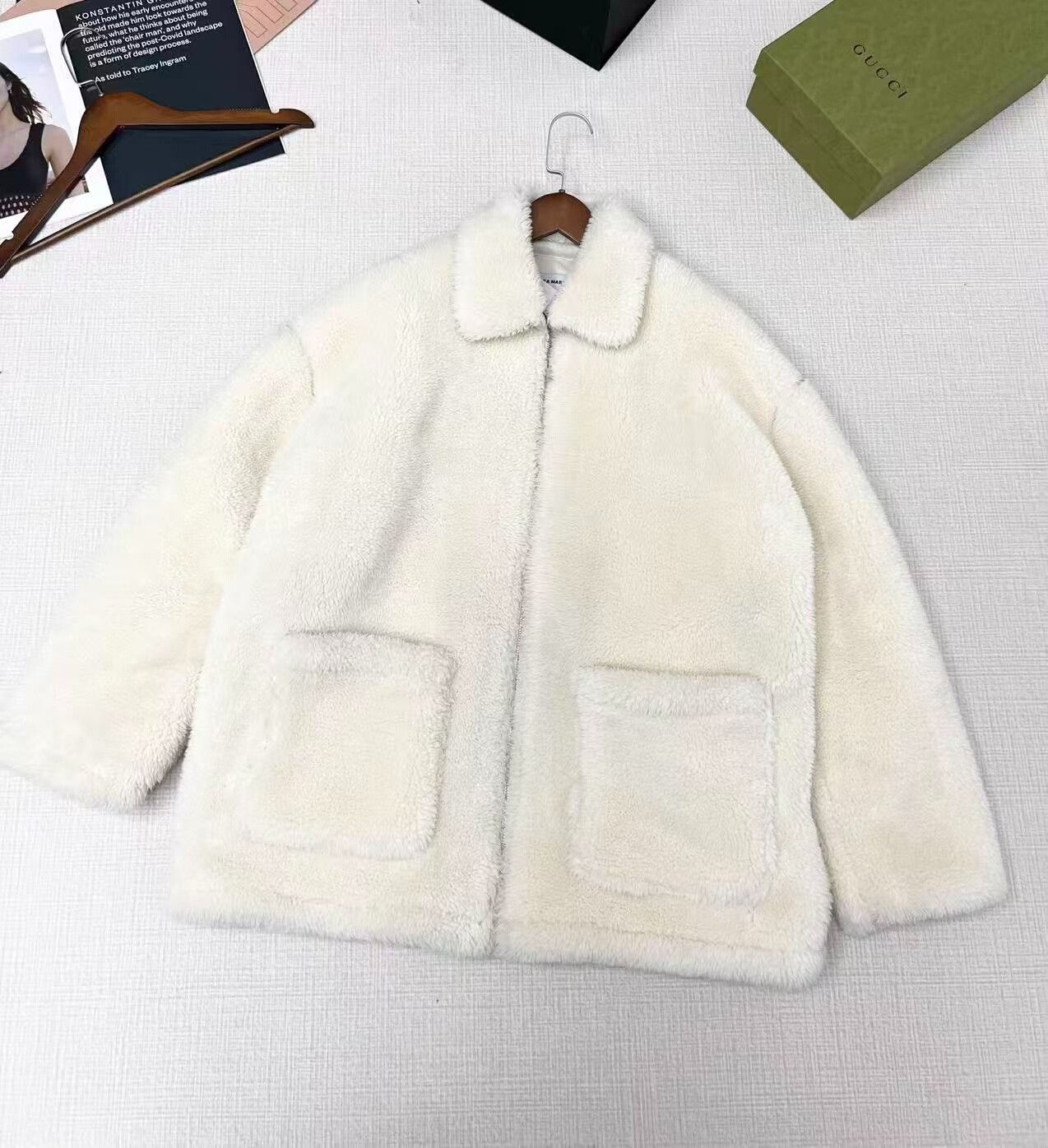 Andrea Pompilio Andrea Martin Shearling Jacket Size M / US 6-8 / IT 42-44 - 1 Thumbnail