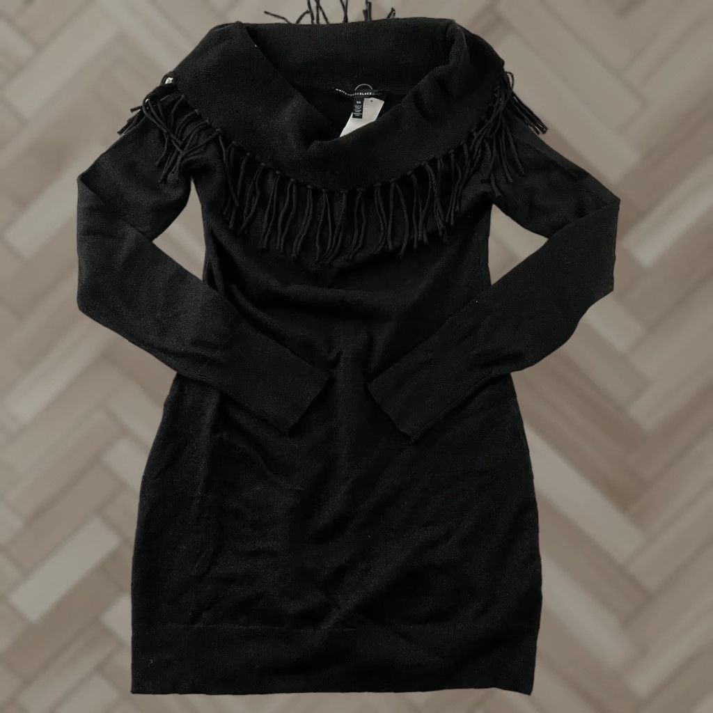 White House Black Market VINTAGE White House Black Market Sweater Shirt Adult XS Black Size XS / US 0-2 / IT 36-38 - 1 Thumbnail