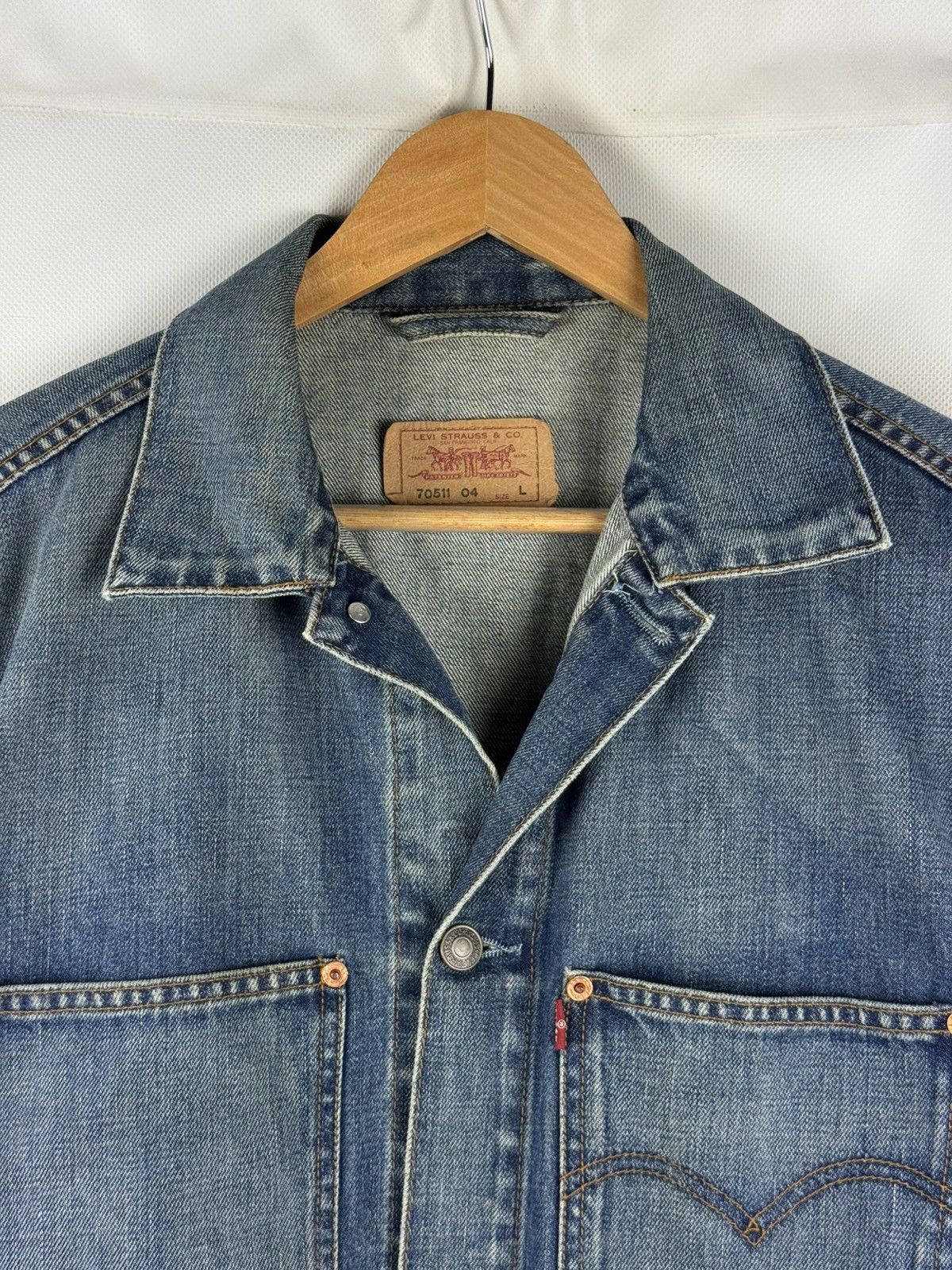Levi's Levi’s Vintage 70511 Men’s Denim Trucker Jacket Size L Size US L / EU 52-54 / 3 - 8 Thumbnail