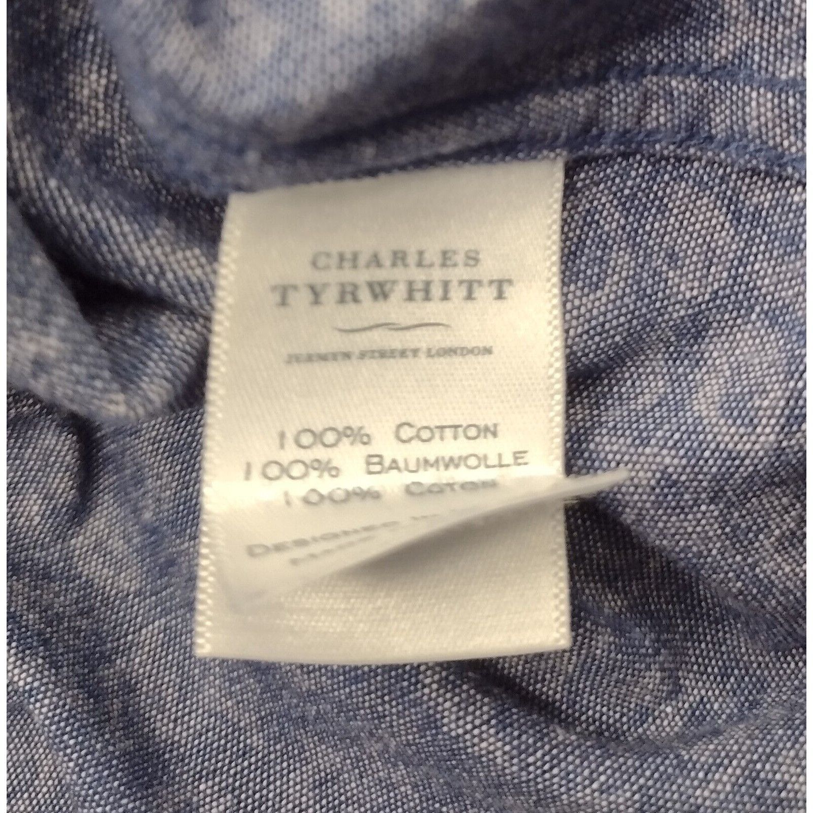 Charles Tyrwhitt Charles Trywhitt Slim Fit Button Shirt Size L Leaf Print Blu Size US L / EU 52-54 / 3 - 6 Thumbnail