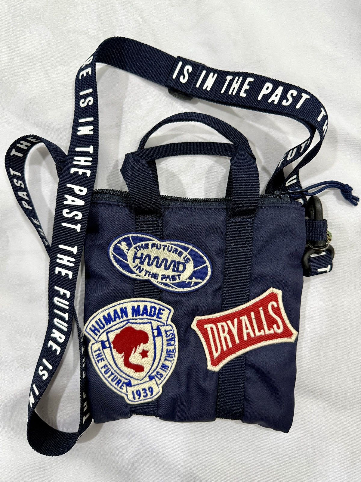 Human Made Human Made Mini Helmet Bag Navy - Preloved - 6.5” x 7” Size ONE SIZE - 2 Thumbnail