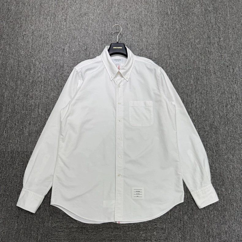 Thom Browne Thom Browne Striped pocket shirt 2506-Nextarrow Size US XL / EU 56 / 4 - 1 Thumbnail