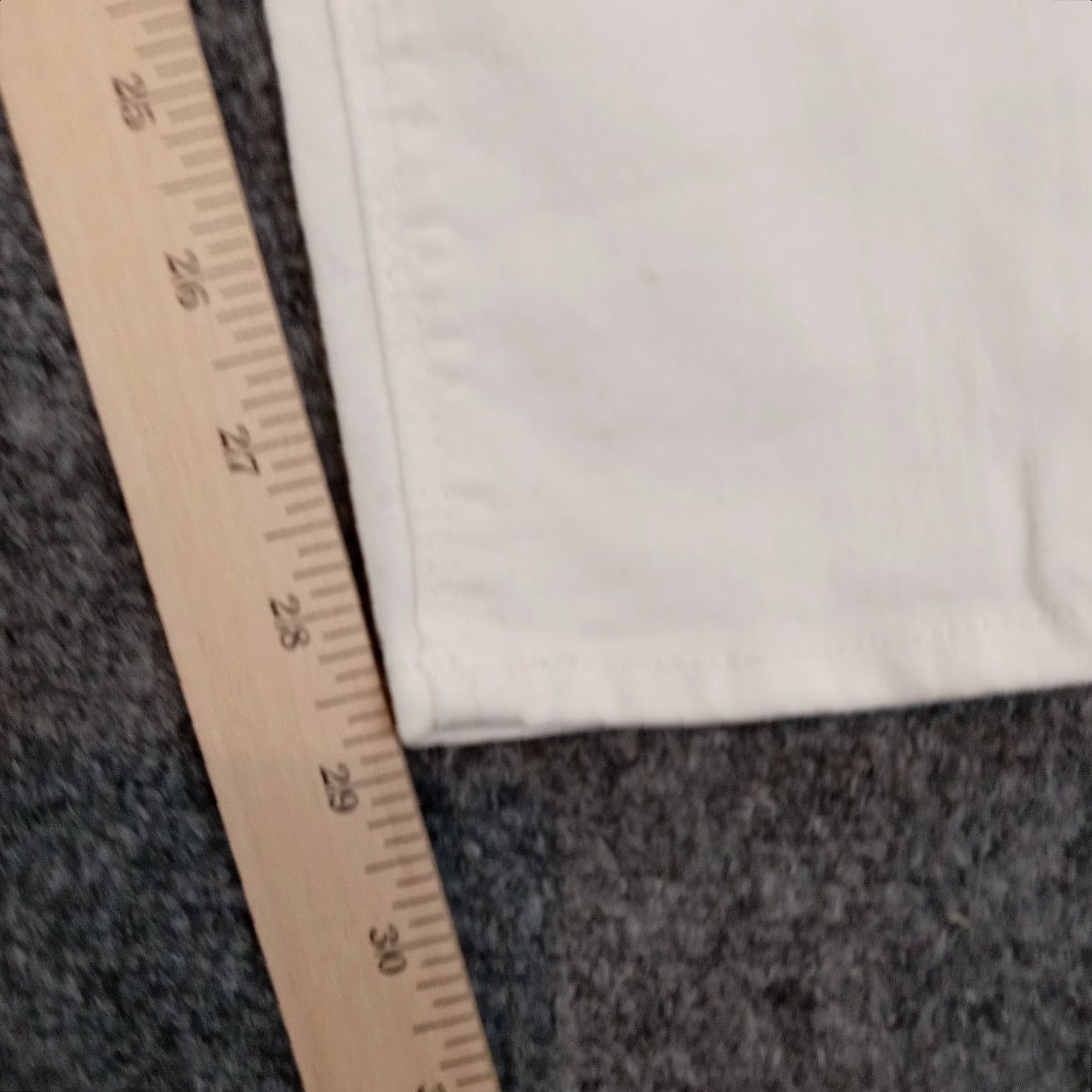 Hudson Hudson Jeans Women's White Denim Skinny Stretch Mid Rise Ankle Pockets Size 26 Size 27" / US 4 / IT 40 - 3 Thumbnail