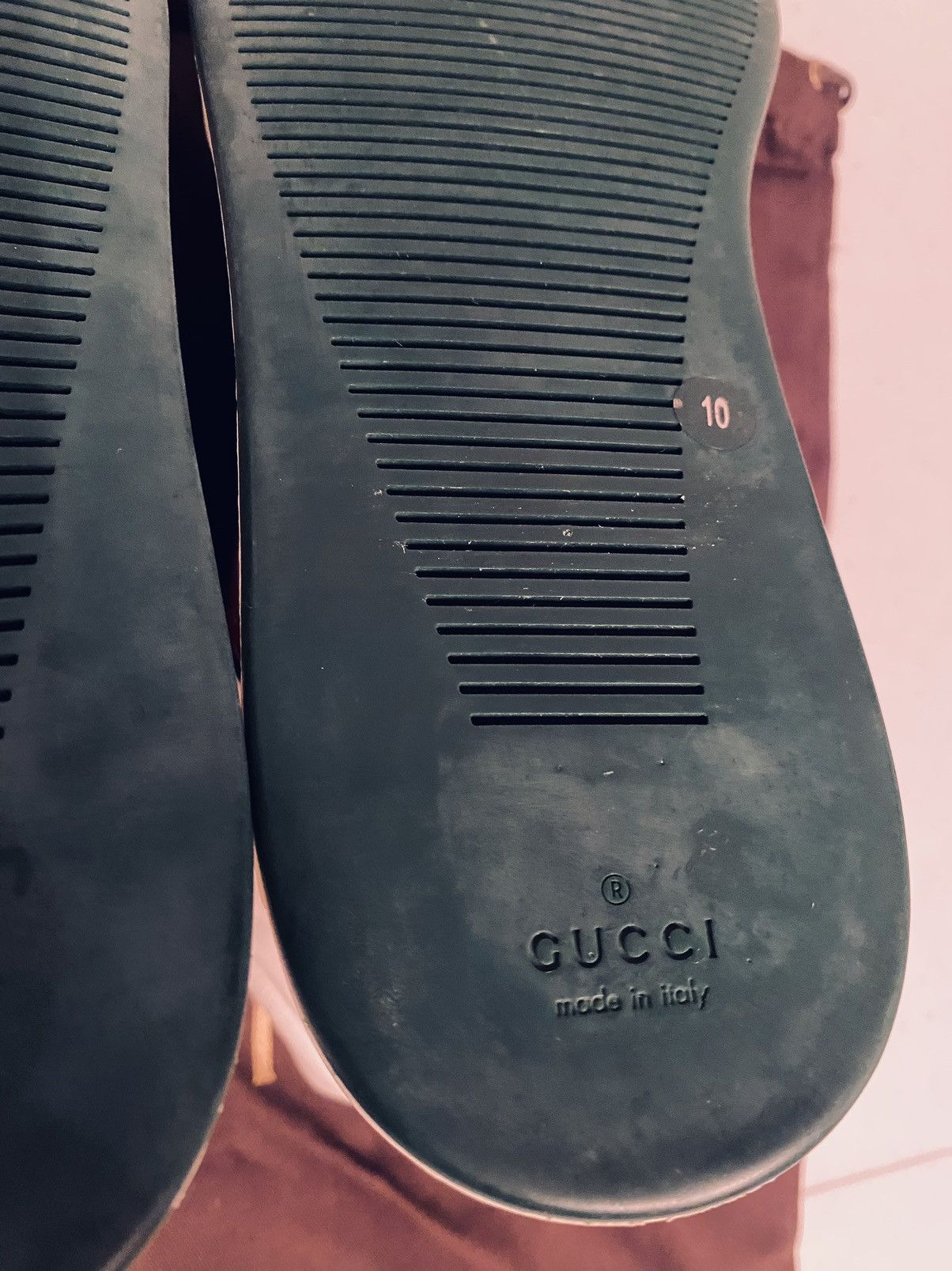 Gucci Gucci 🇮🇹 Barkleys GG Leather Hi Top Sneakers 11 NEW VINTAGE Size US 11 / EU 44 - 14 Thumbnail