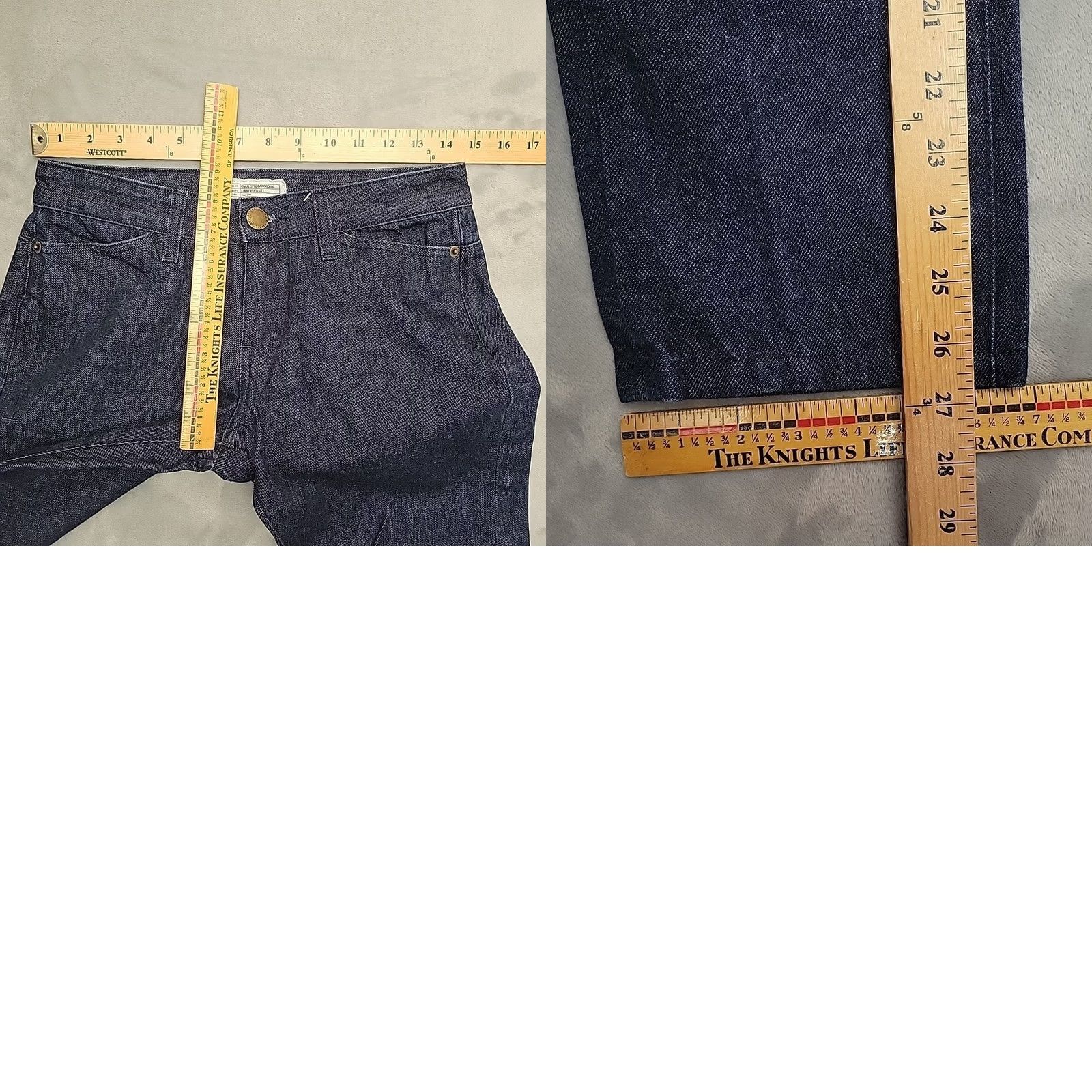 Vintage Current/Elliott Charlotte Gainsbourg Jeans Men 26 Blue Slim Straight Made In USA Size US 26 / EU 42 - 8 Thumbnail