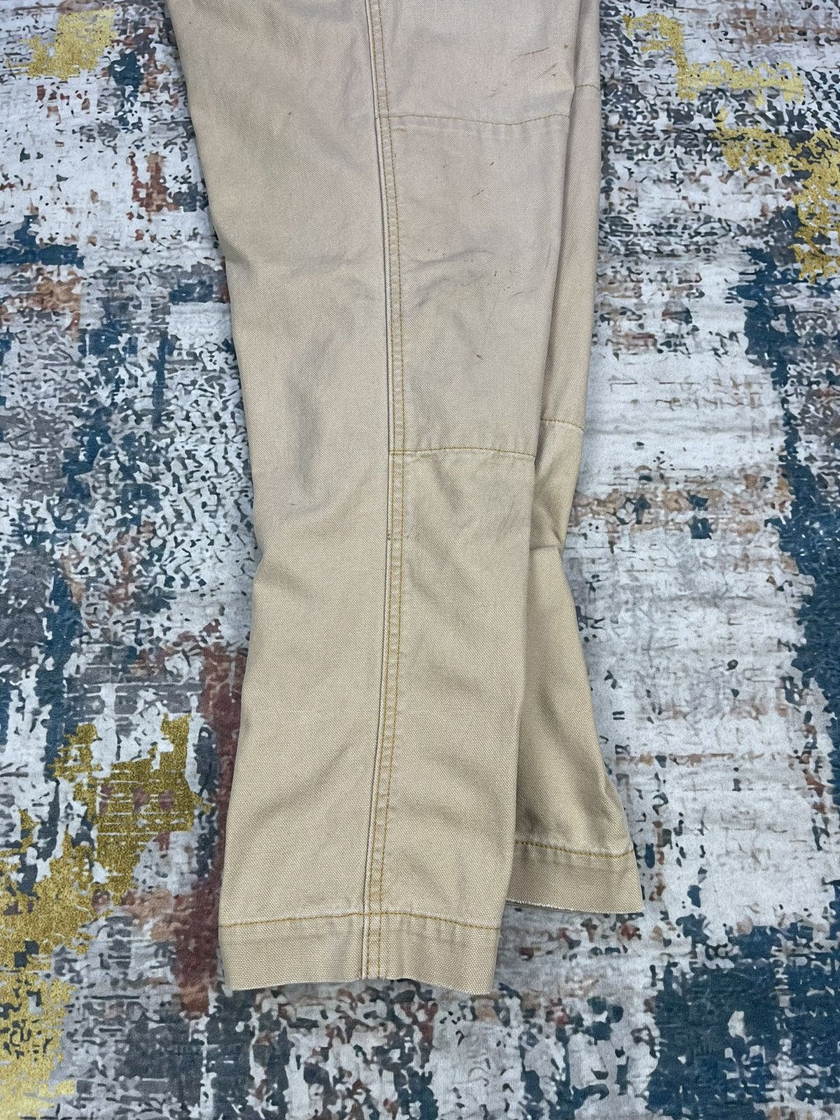 L.L. Bean Vintage LL Bean Double Knee Distressed Canvas Pants Size US 32 / EU 48 - 13 Thumbnail