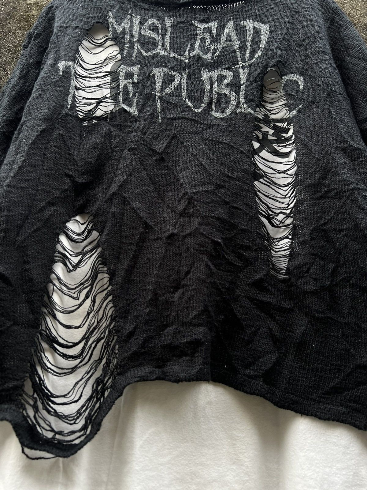 Japanese Brand × Seditionaries Ghost Of Harlem Destroyed Knit Sweater Size US M / EU 48-50 / 2 - 9 Thumbnail
